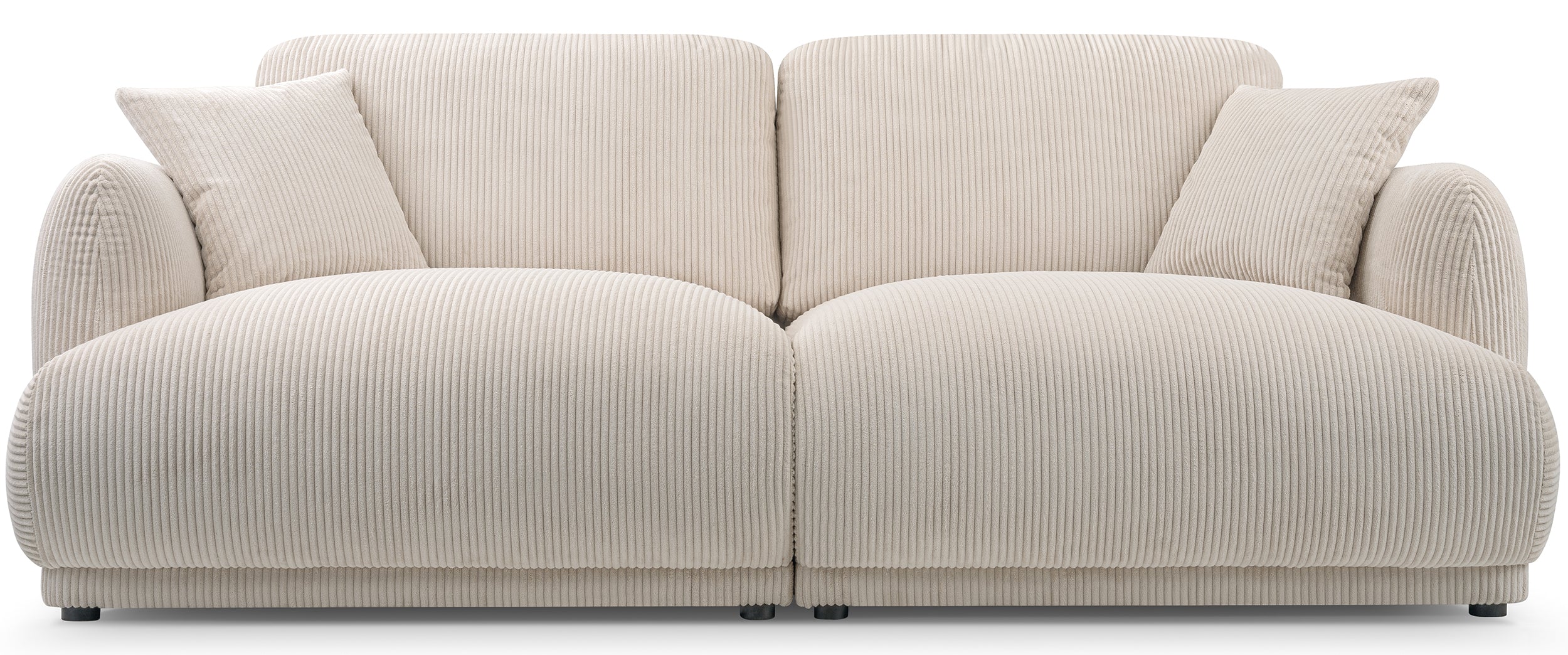 Sofa trzyosobowa Chacco jasnobeżowa sztruks