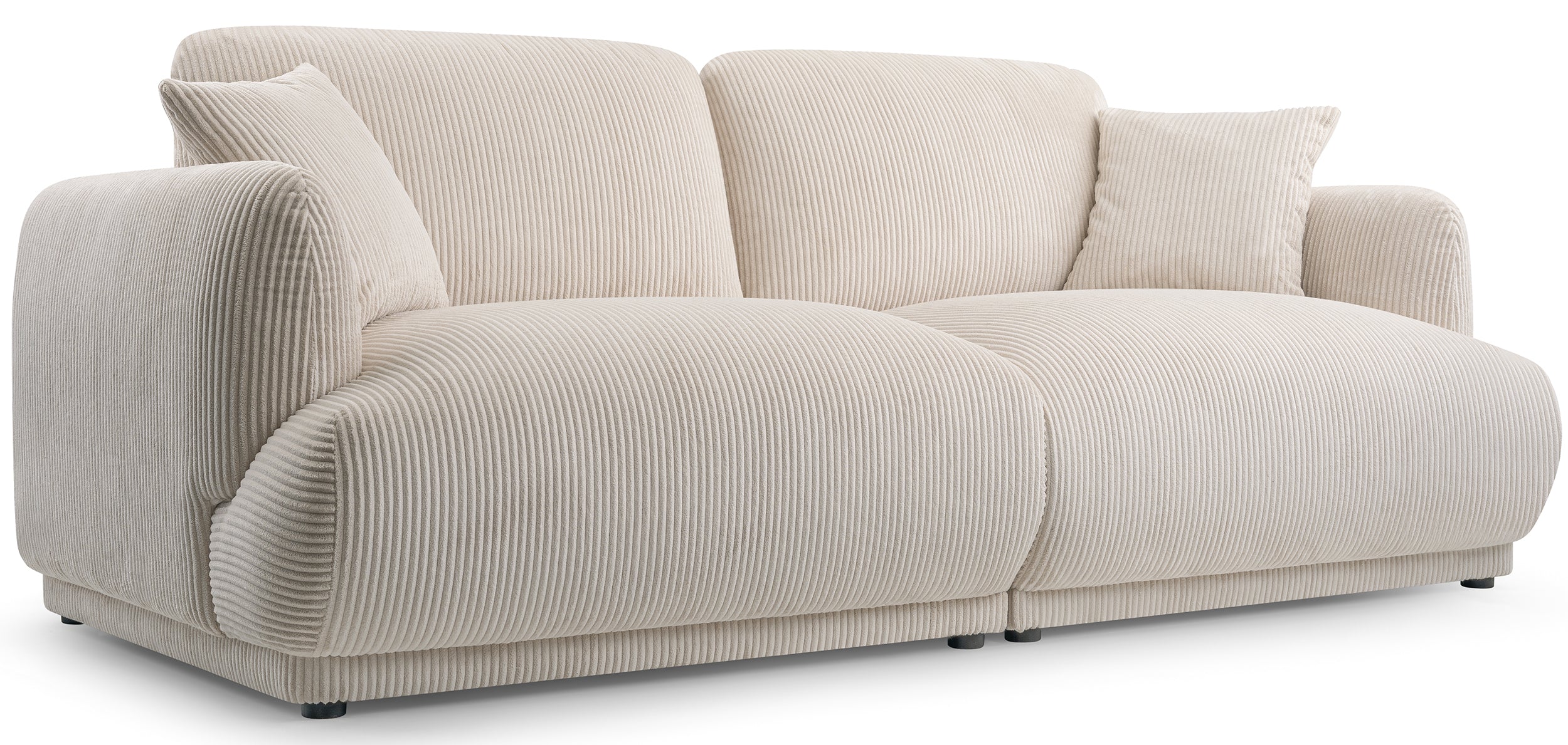Sofa trzyosobowa Chacco jasnobeżowa sztruks