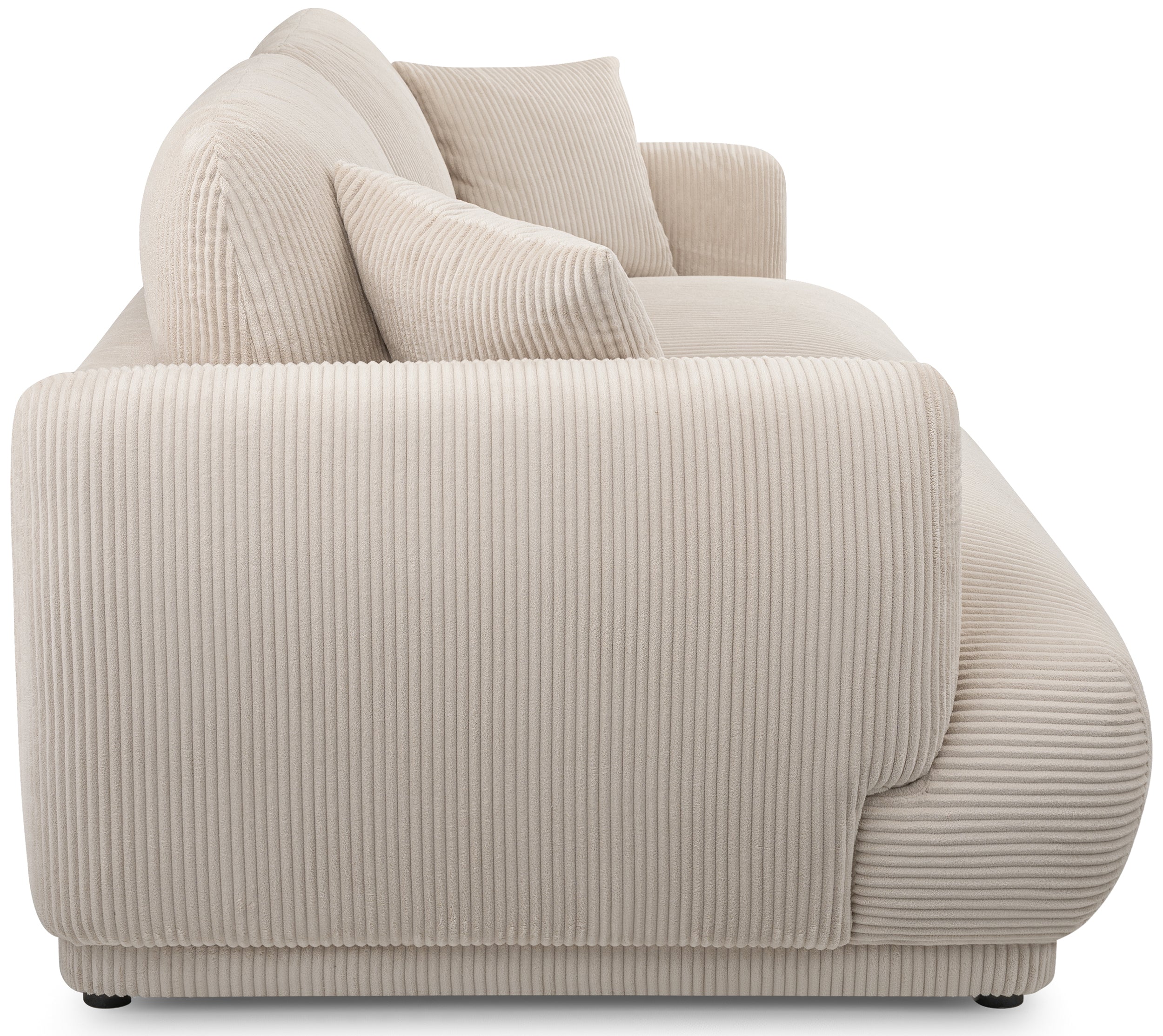 Sofa trzyosobowa Chacco jasnobeżowa sztruks