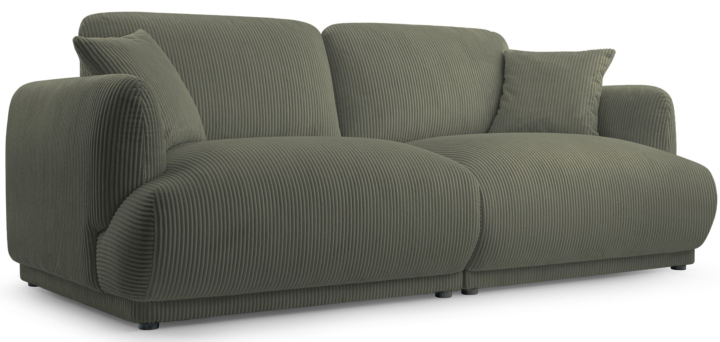 Sofa trzyosobowa Chacco oliwkowa sztruks