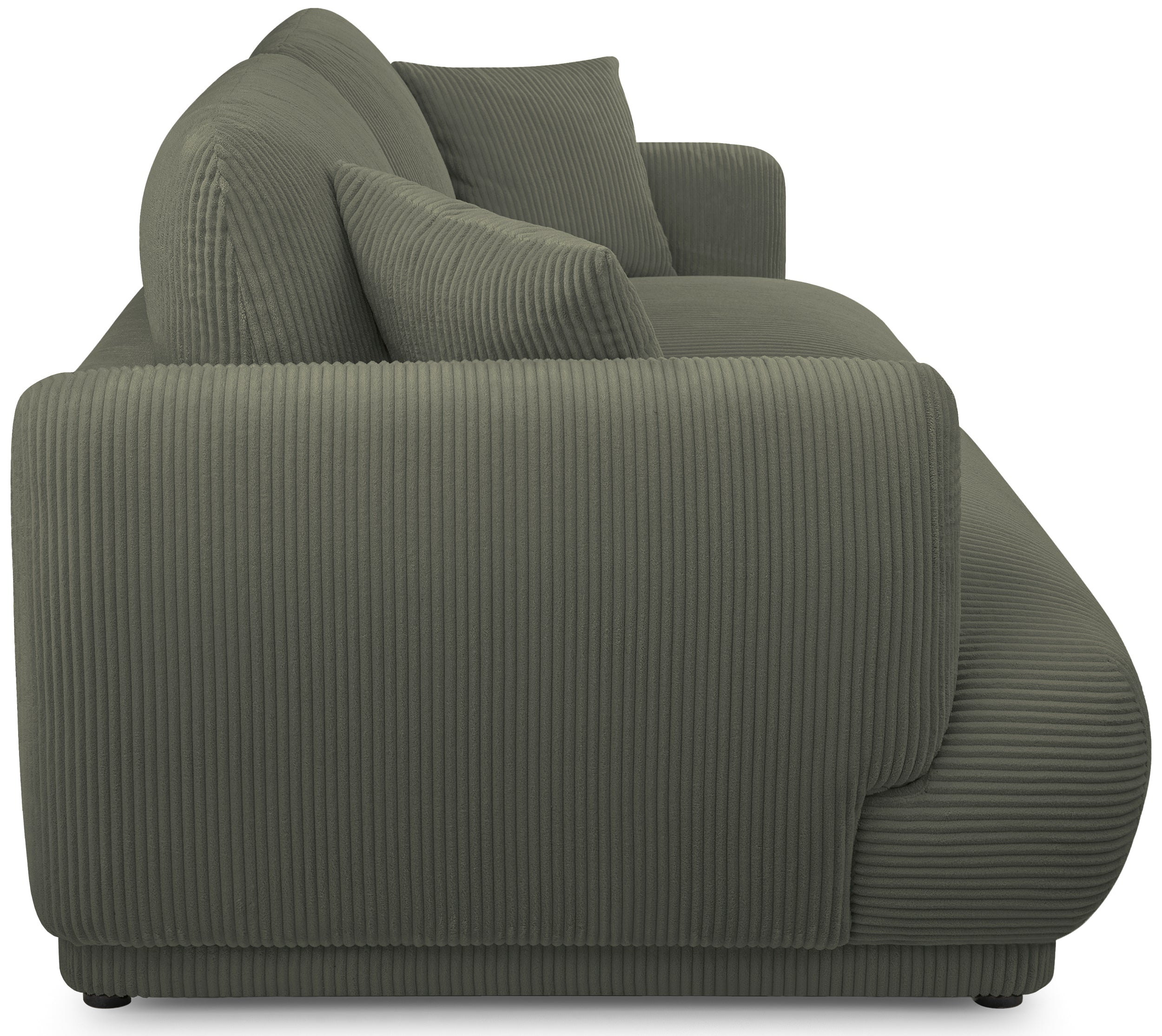 Sofa trzyosobowa Chacco oliwkowa sztruks