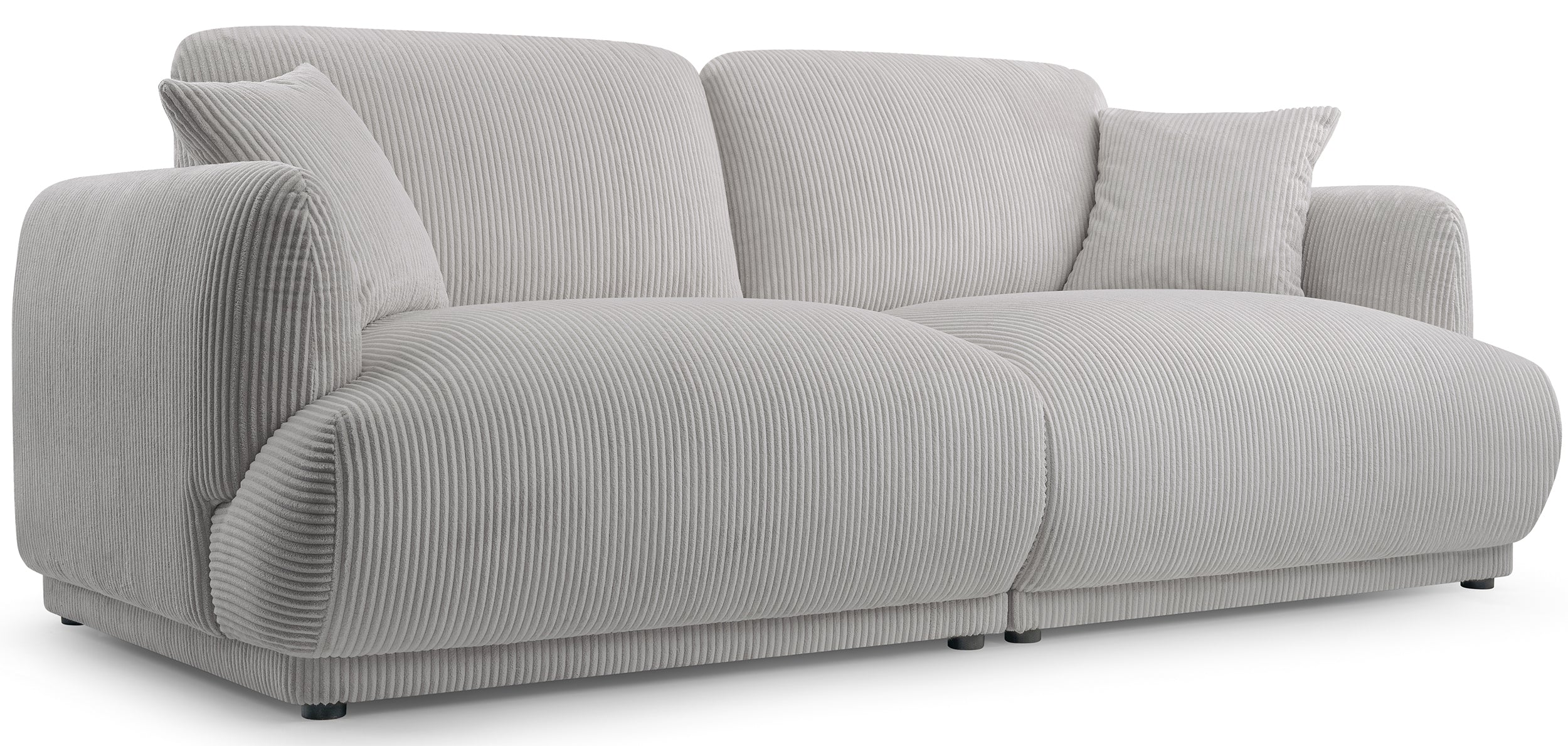 Sofa trzyosobowa Chacco jasnoszara sztruks