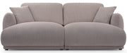 Sofa trzyosobowa Chacco ciemnobeżowa sztruks
