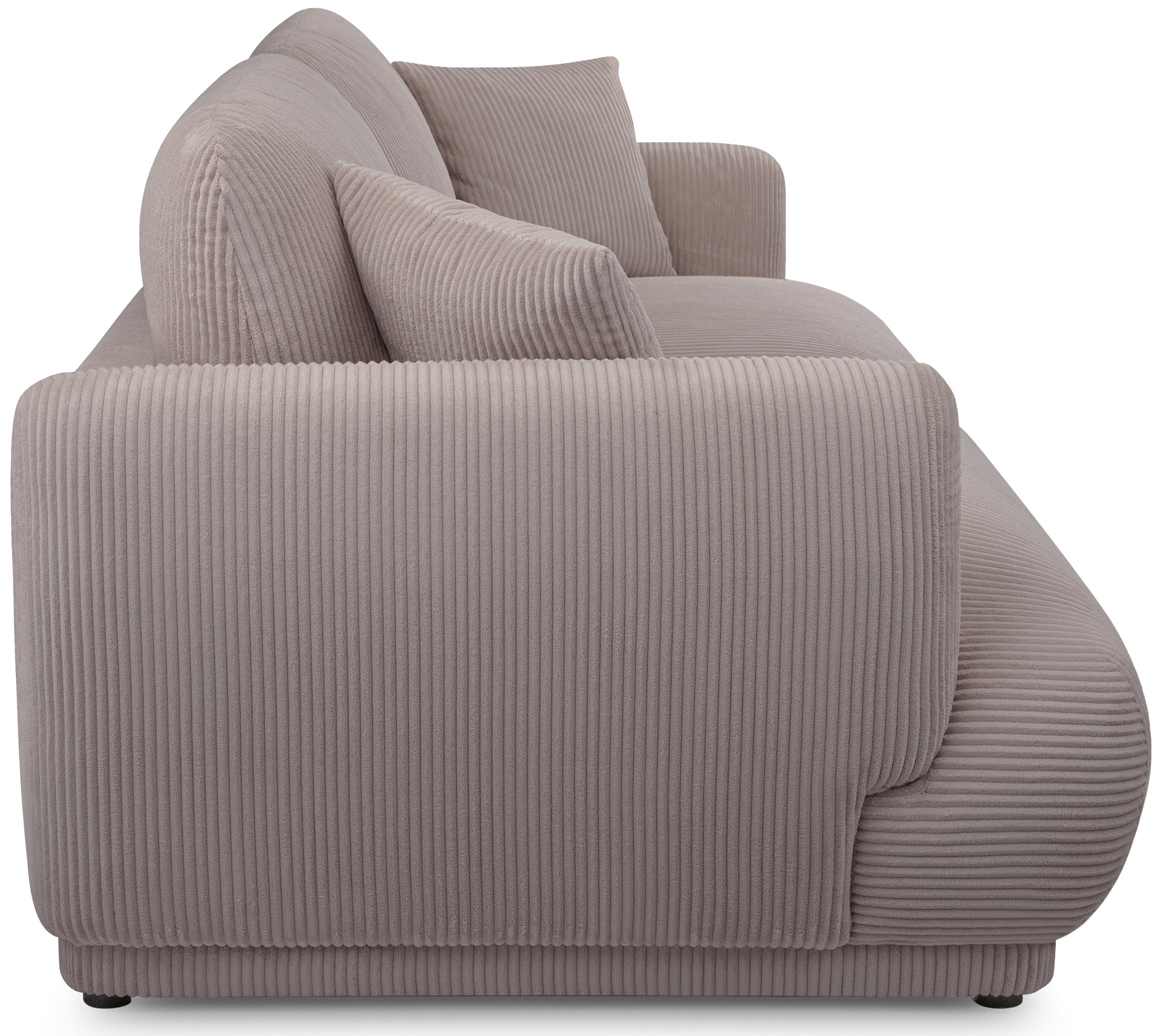 Sofa trzyosobowa Chacco ciemnobeżowa sztruks