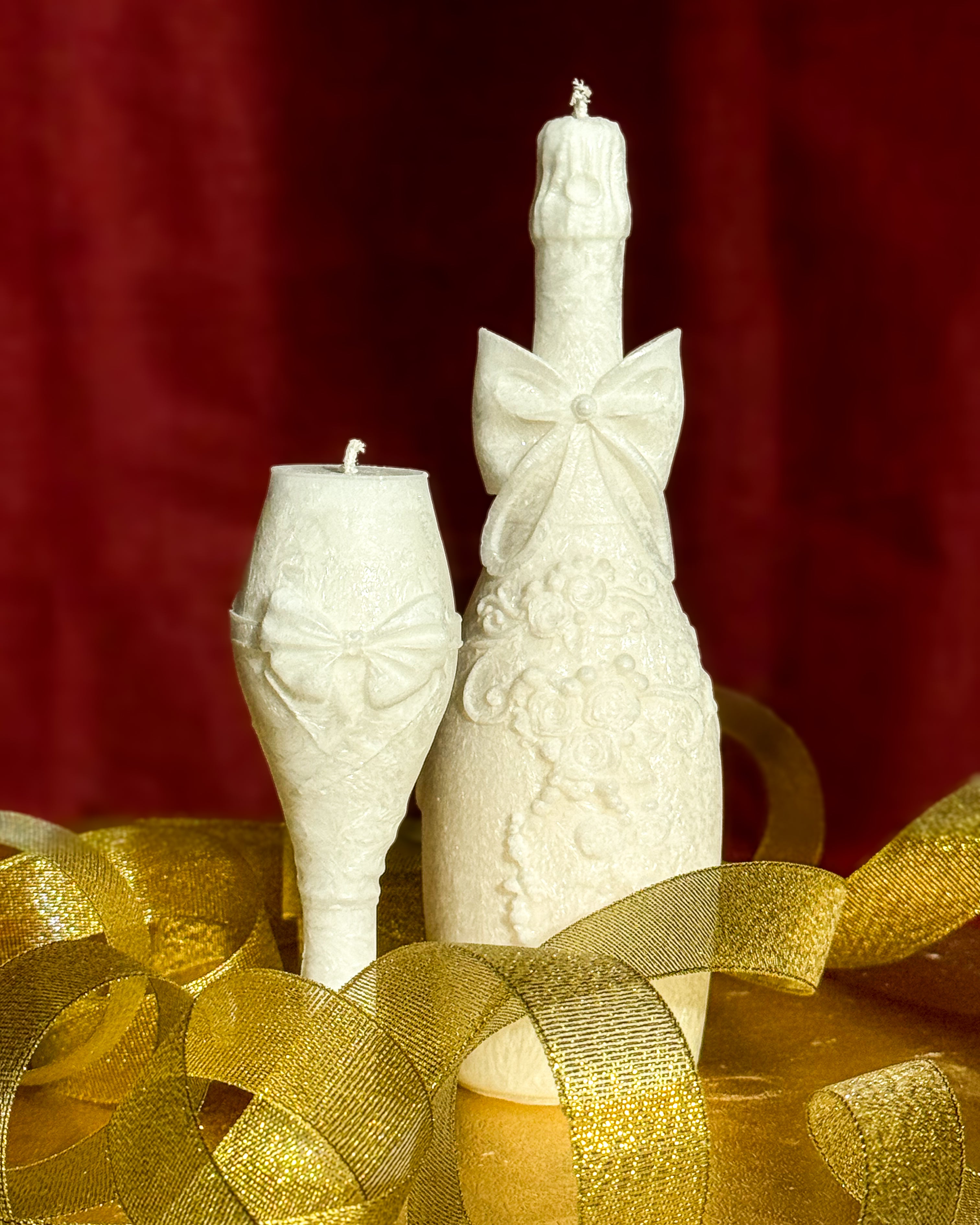 Świeca z wosku palmowego Champagne Bottle 330 g