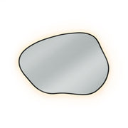 Lustro z podświetleniem Stain I Bright 80x57 cm czarne/ ciepła barwa światła