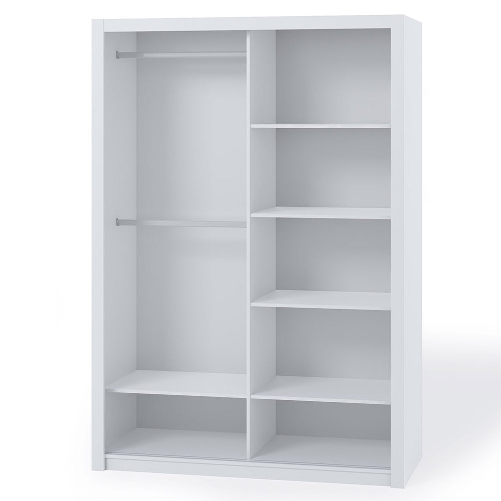 Szafa Rinker 120 cm z lustrem Biały