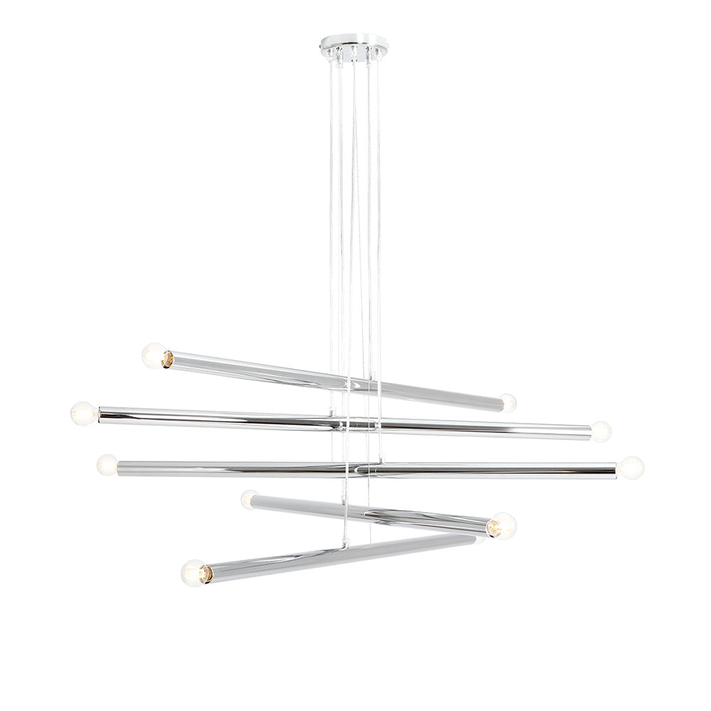 Lampa wisząca Assilves x10 srebrna