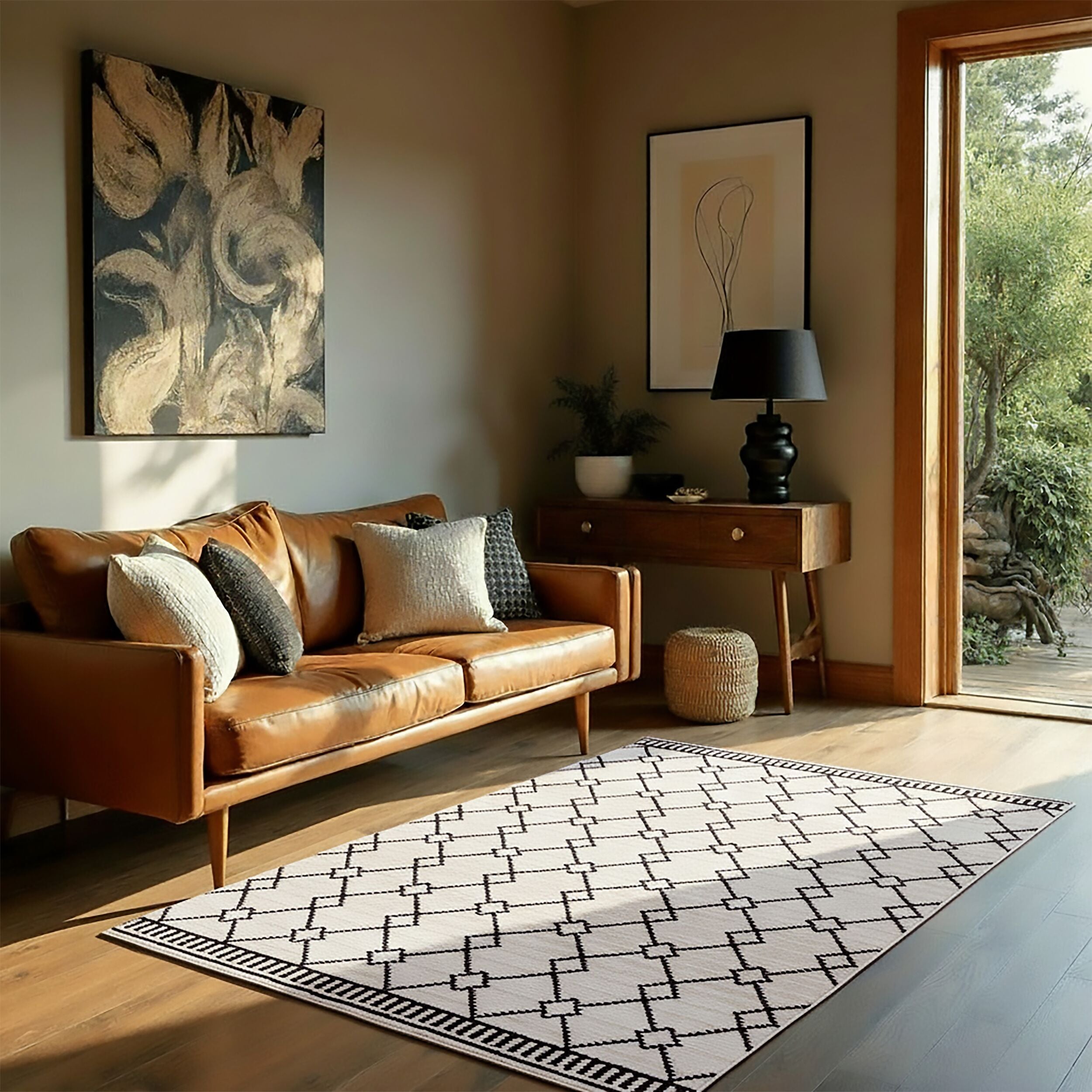 Dywan Allia Diamond 160x230 cm biało-czarny