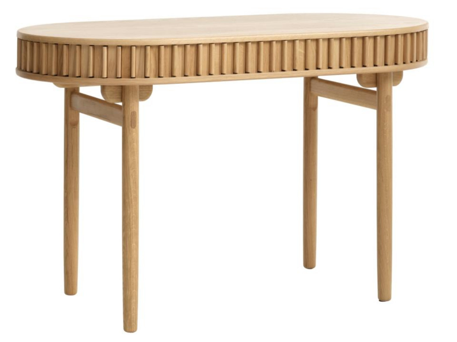 Biurko Yoffers 120x60 cm lamele dąb naturalny
