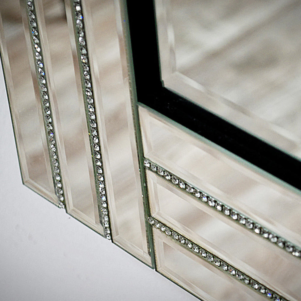 Lustro Posti z cyrkoniami 80x180 cm
