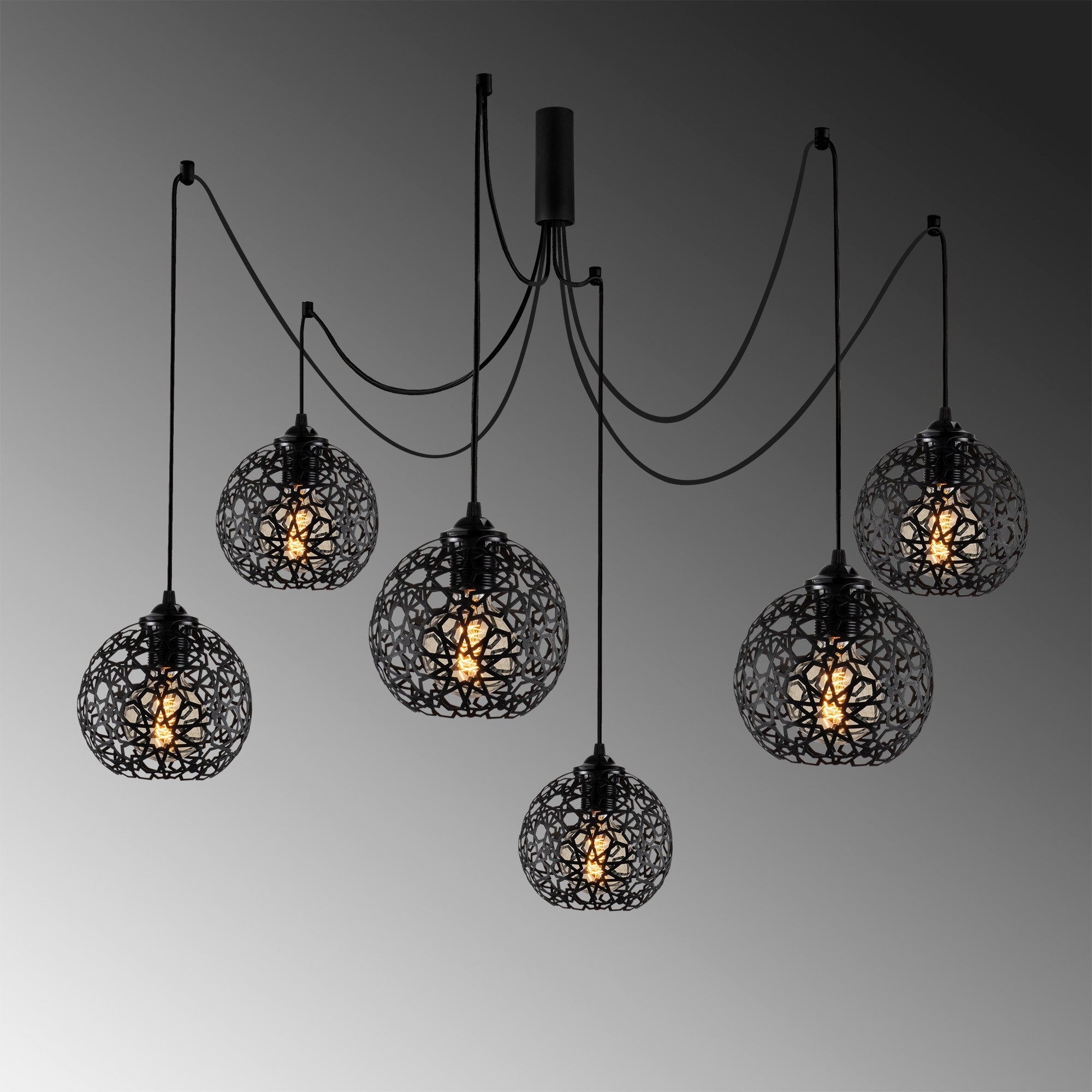 Lampa wisząca pająk Voweep czarna