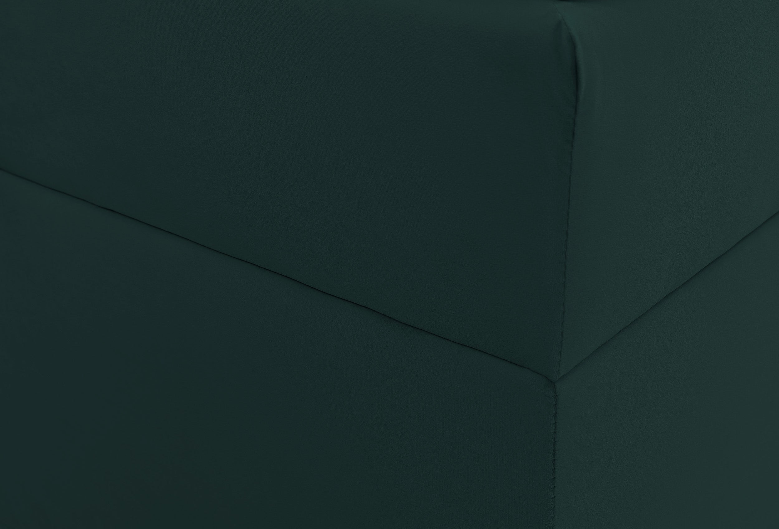 Łóżko kontynentalne 160x200 cm Daissy z pojemnikami i topperem butelkowa zieleń welur
