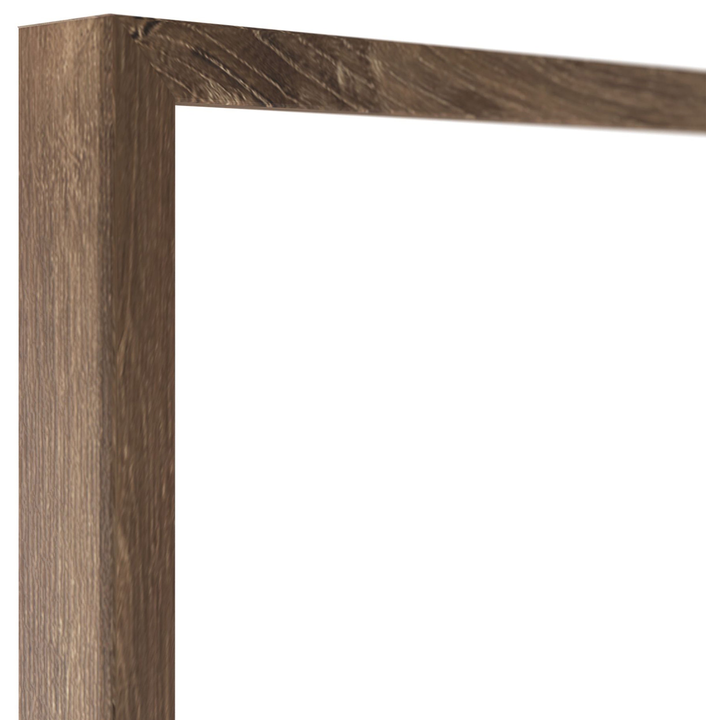 Lustro ścienne Dalone 142x37 cm ciemny dąb