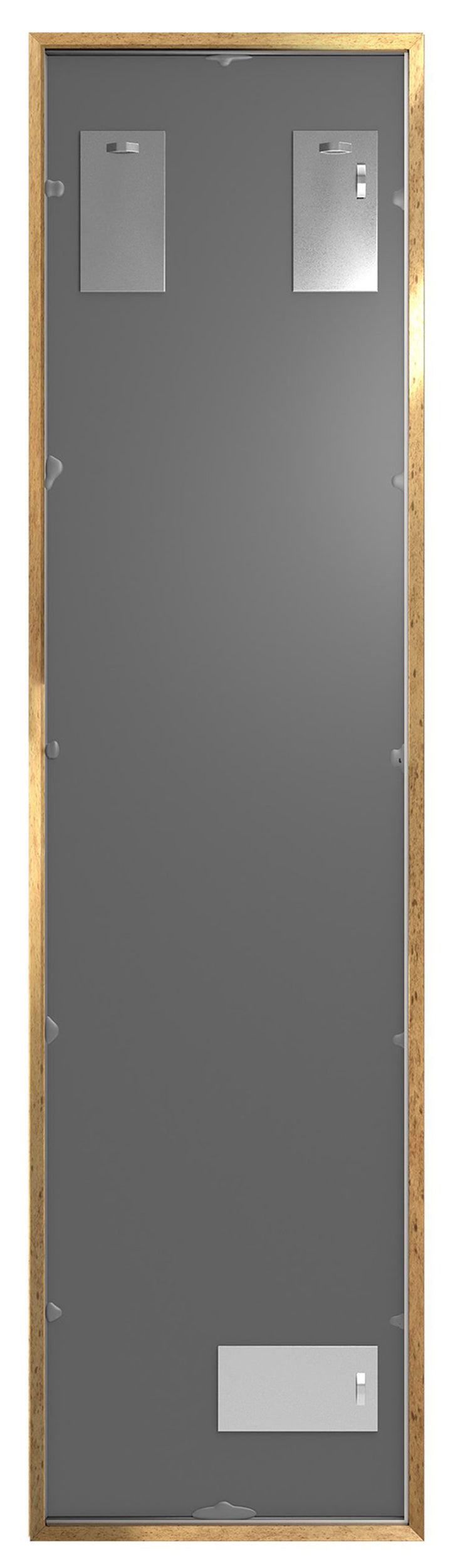 Lustro ścienne Dalone 142x37 cm stare złoto