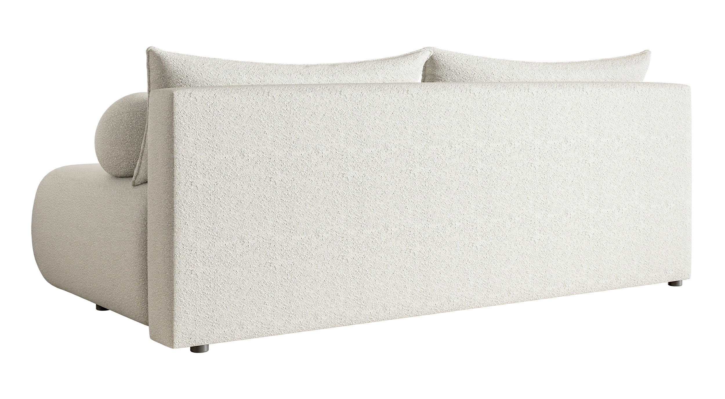 Kanapa trzyosobowa Dandelino Mini z funkcją spania jasnobeżowa boucle