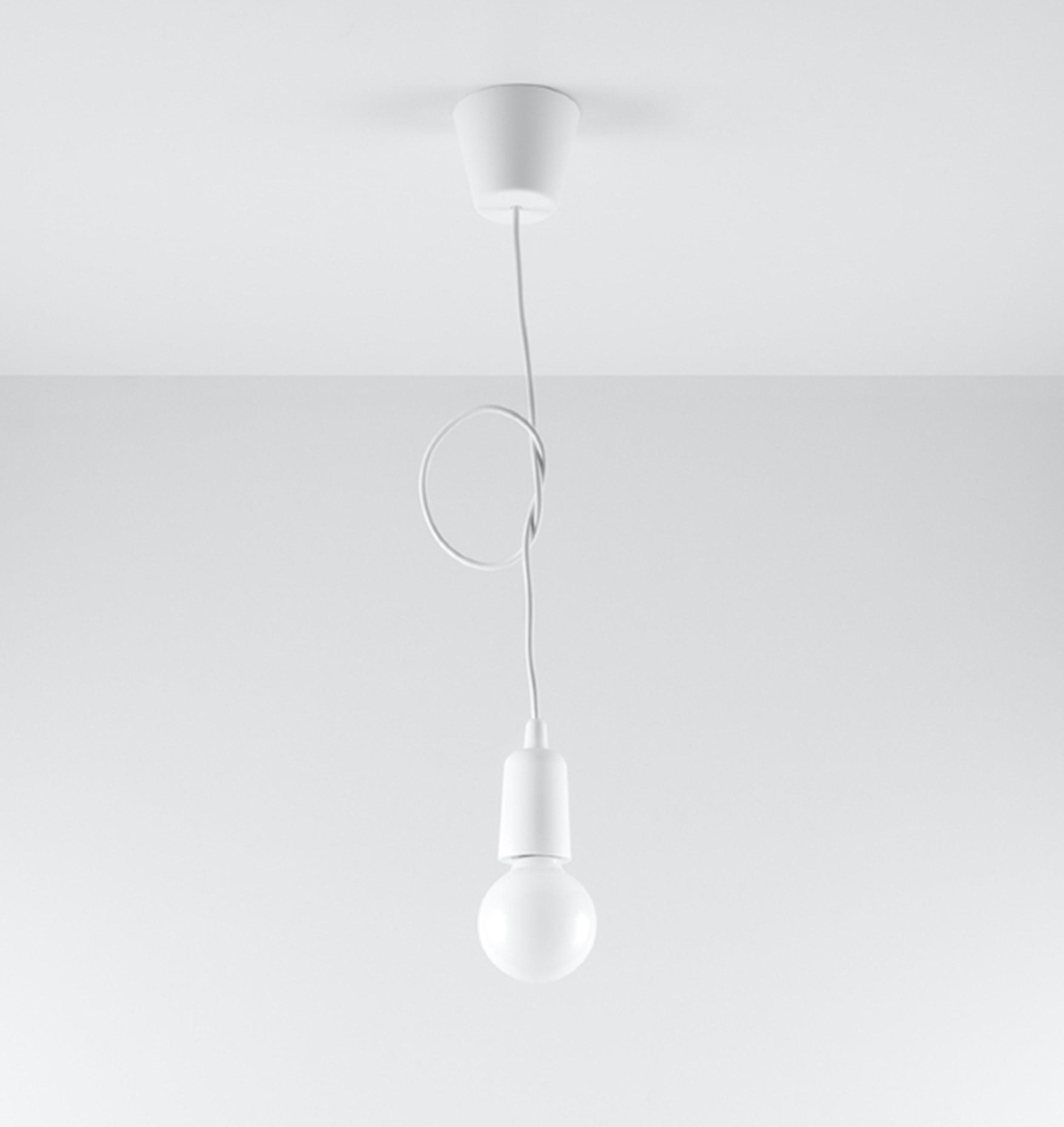 Lampa wisząca Drense biała