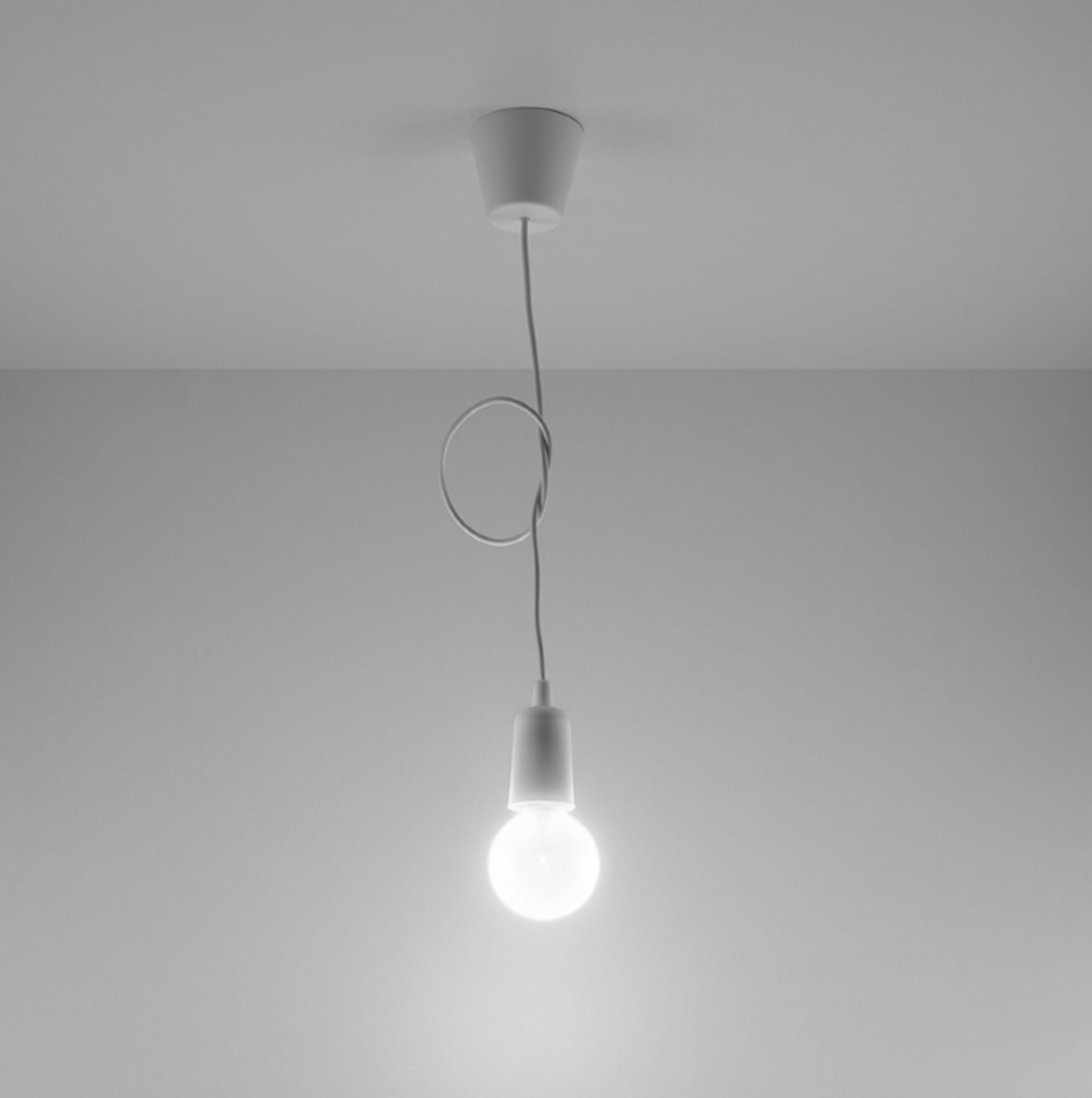 Lampa wisząca Drense biała