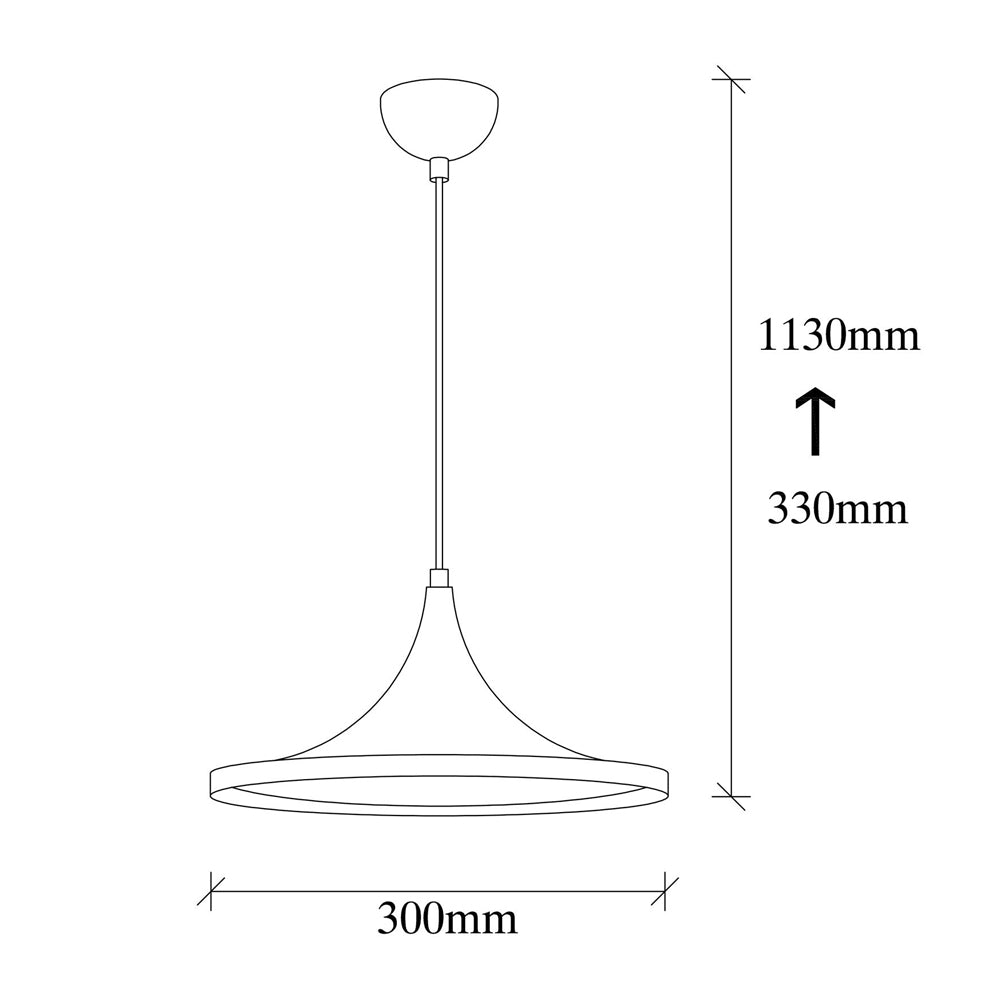 Lampa wisząca Semail czarna