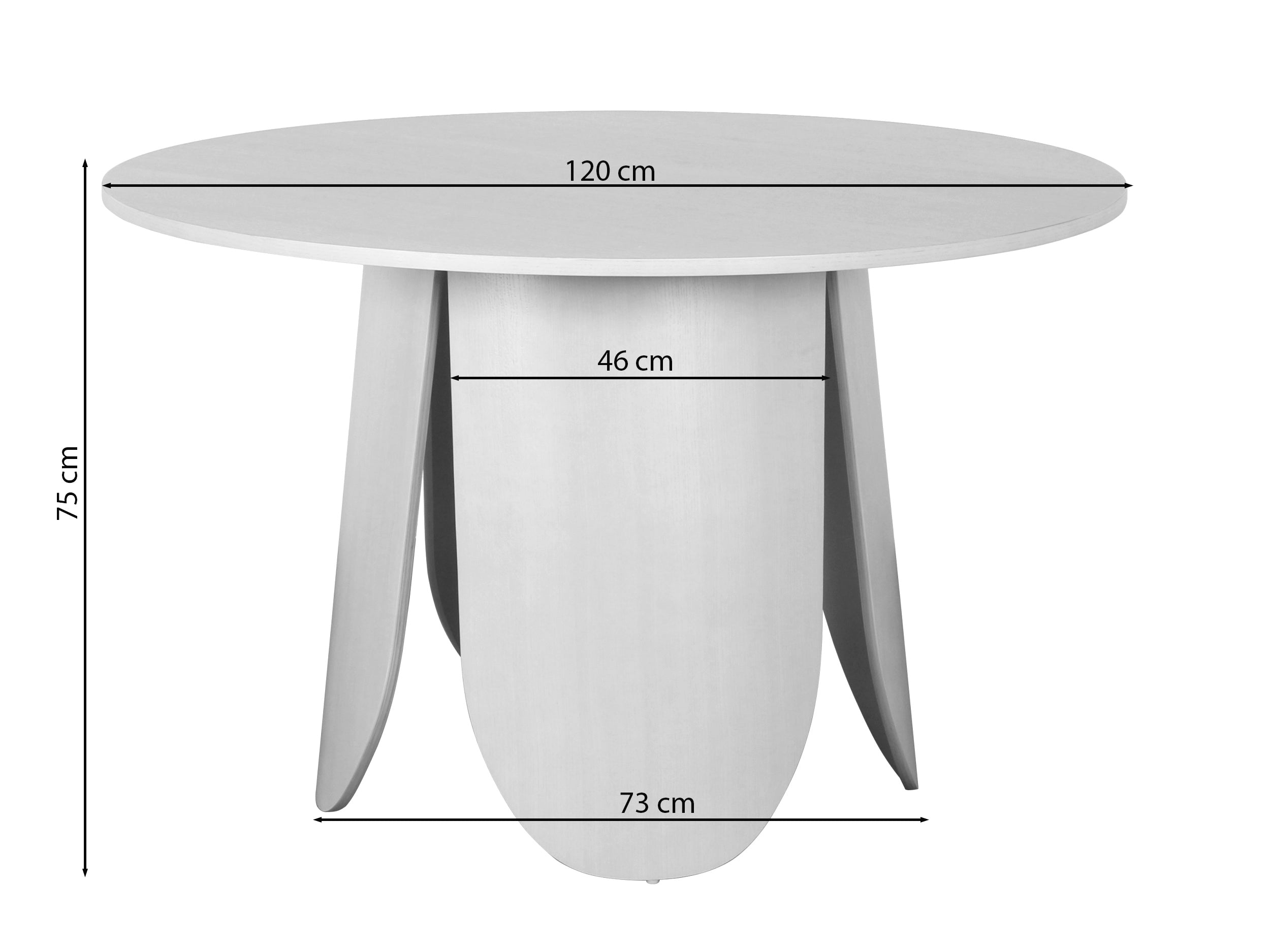 Stół do jadalni okragły Vivially średnica 120 cm dąb naturalny