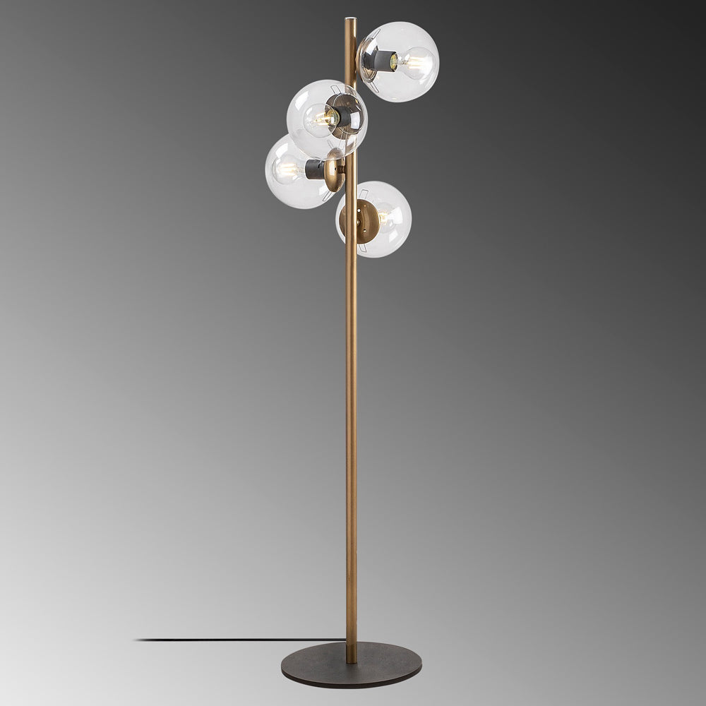 Lampa stojąca Spinoza x4 miedziana