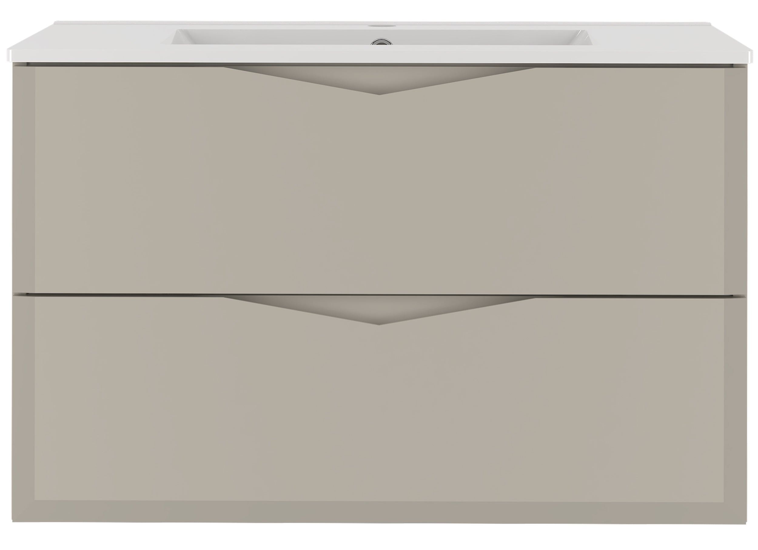 Szafka łazienkowa Delica z umywalką 80 cm szary beż