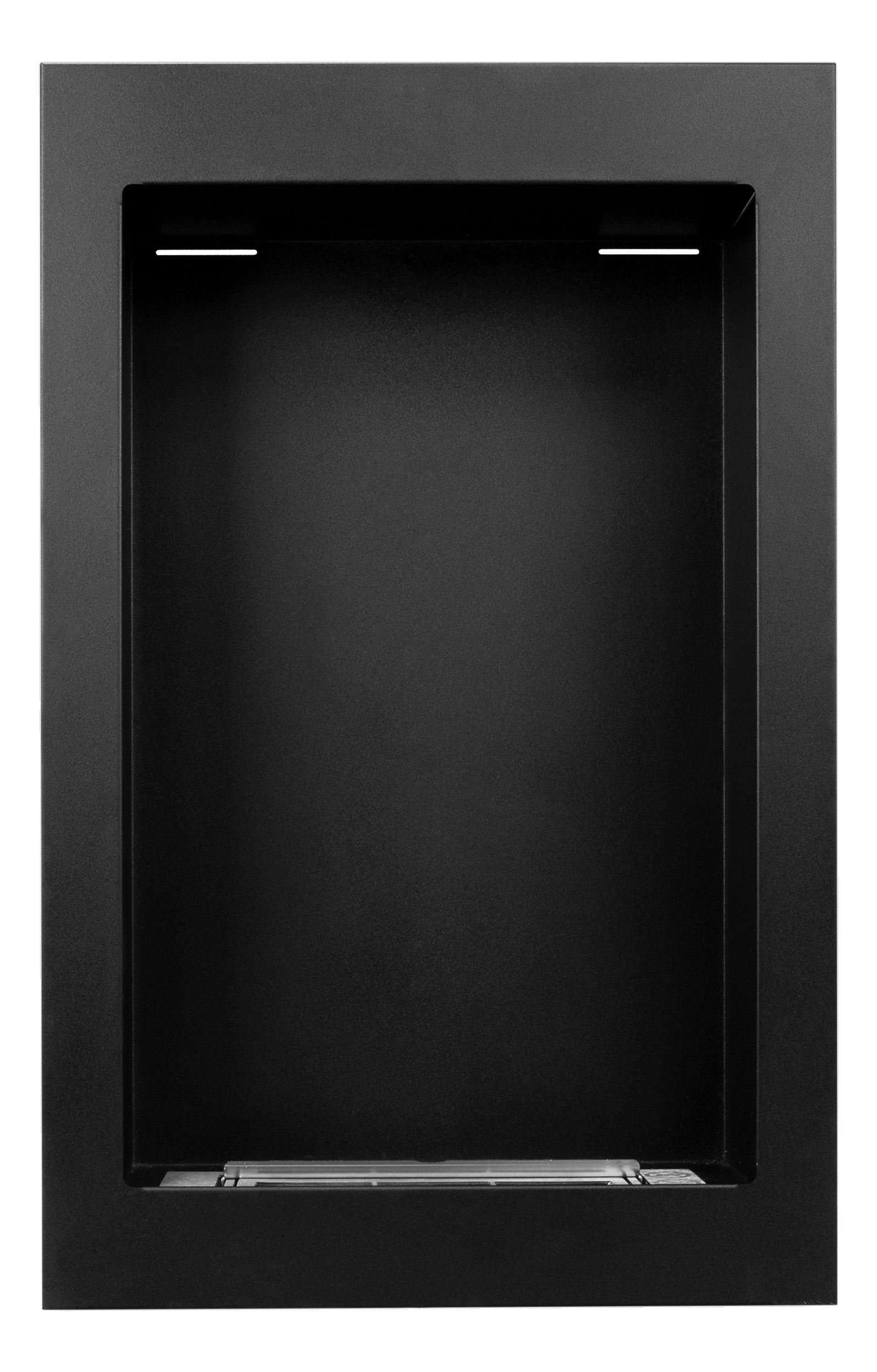 Biokominek wiszący z możliwością zabudowy Diverall 61x39 cm czarna stal
