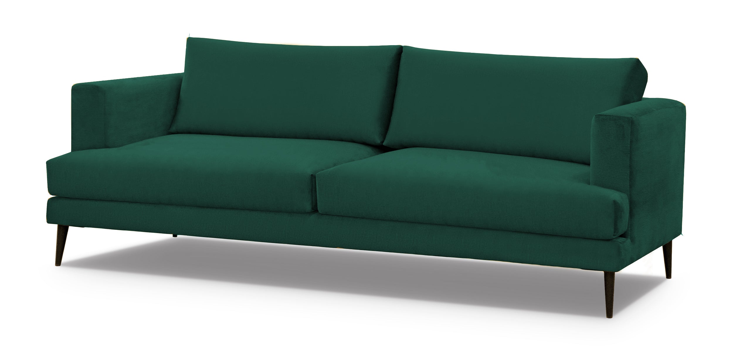 Sofa trzyosobowa Dragato zielona welur