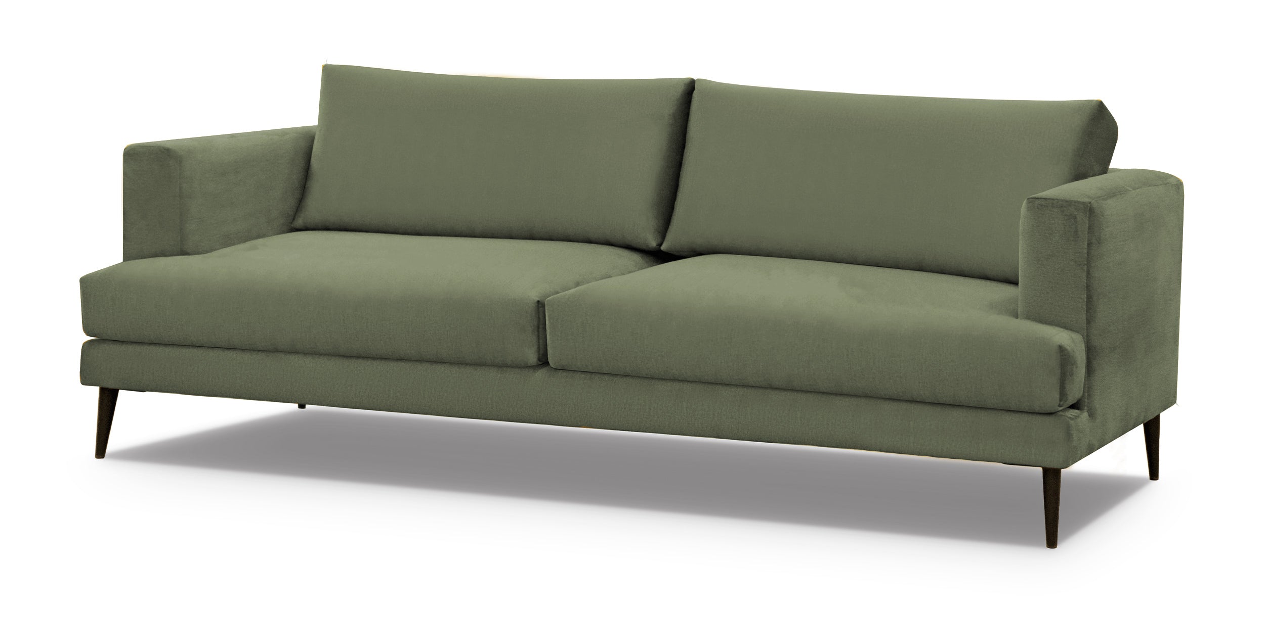 Sofa trzyosobowa Dragato oliwkowa welur