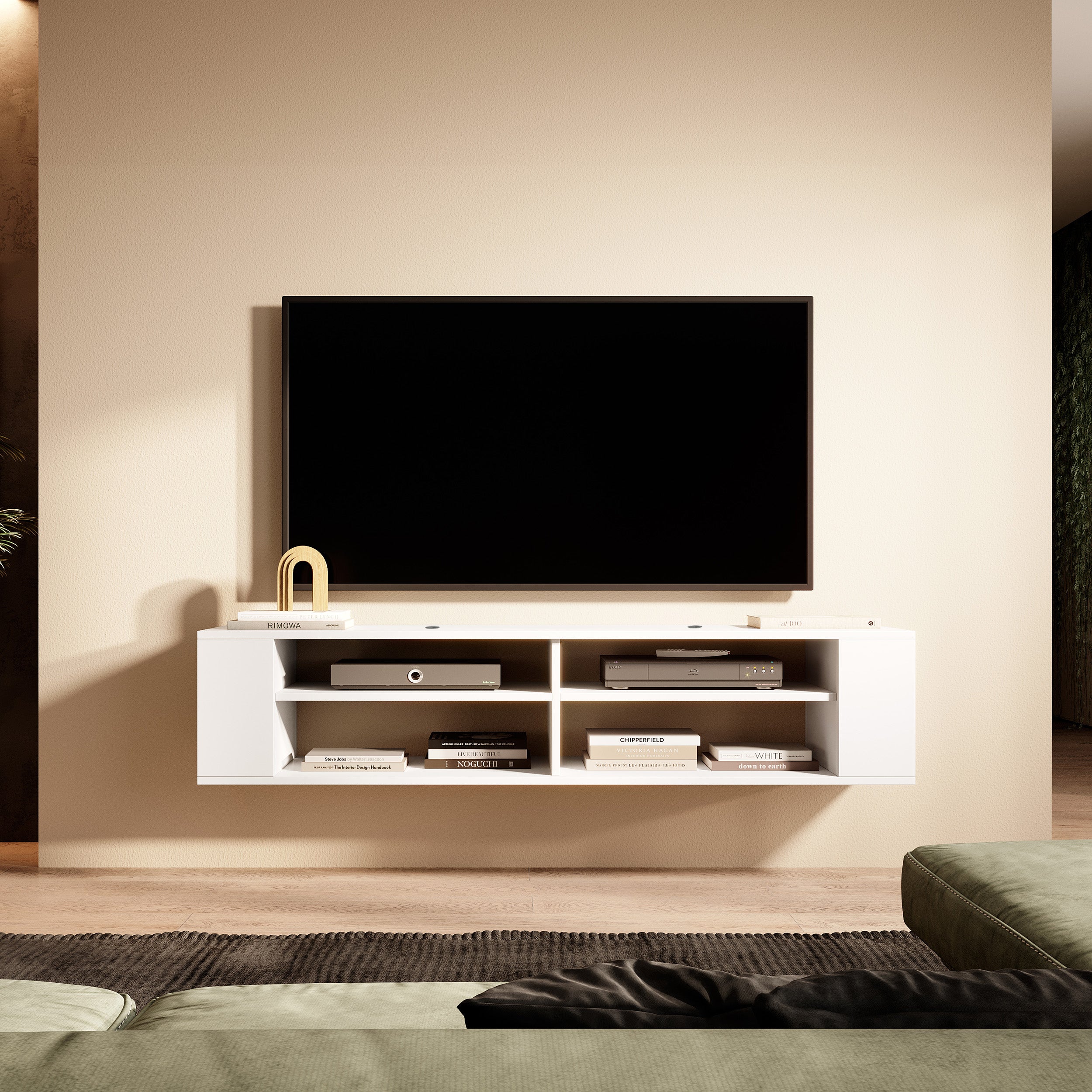 Szafka RTV Wall 140 cm Biały