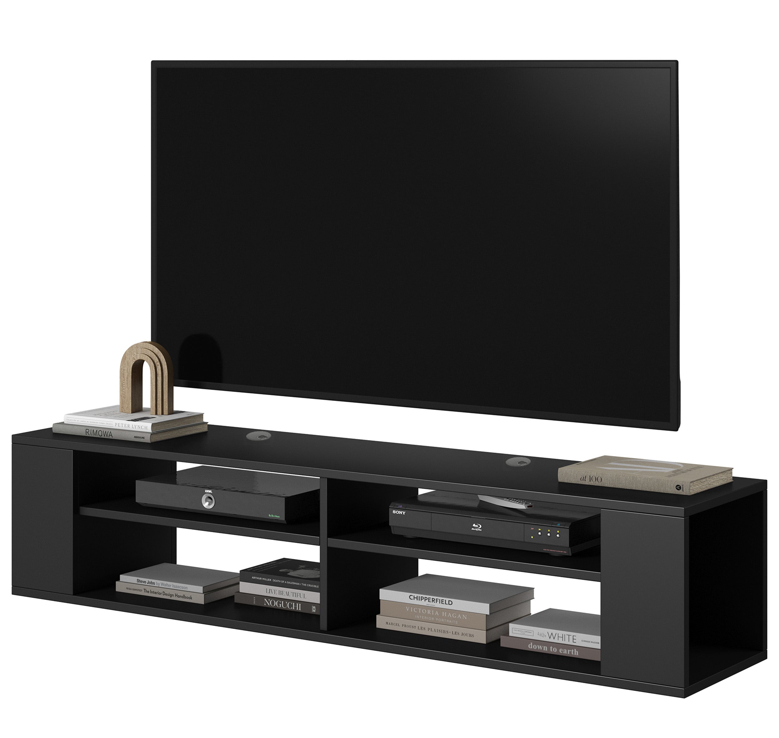 Szafka RTV Wall 140 cm Czarny