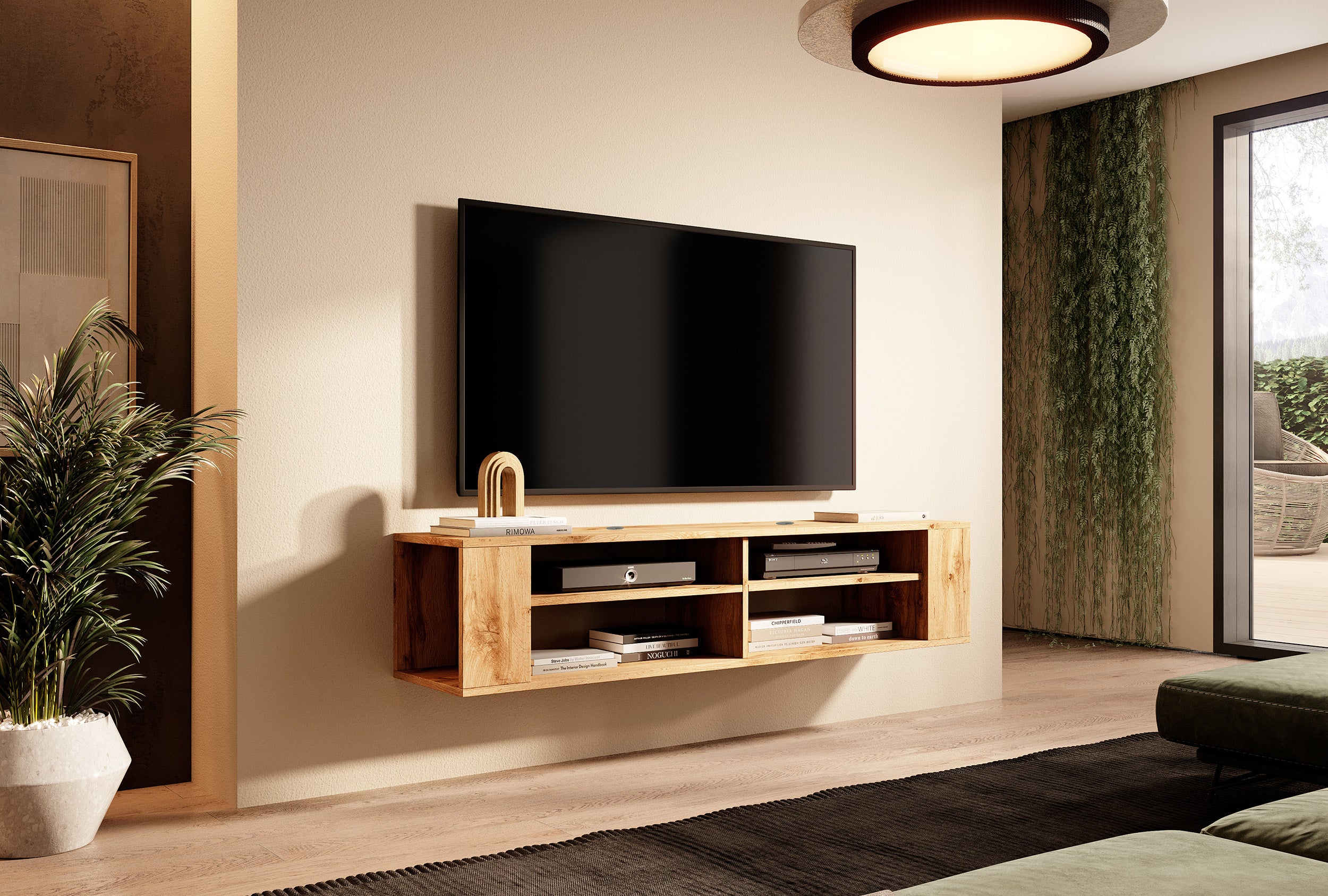 Szafka RTV Wall 140 cm Dąb wotan