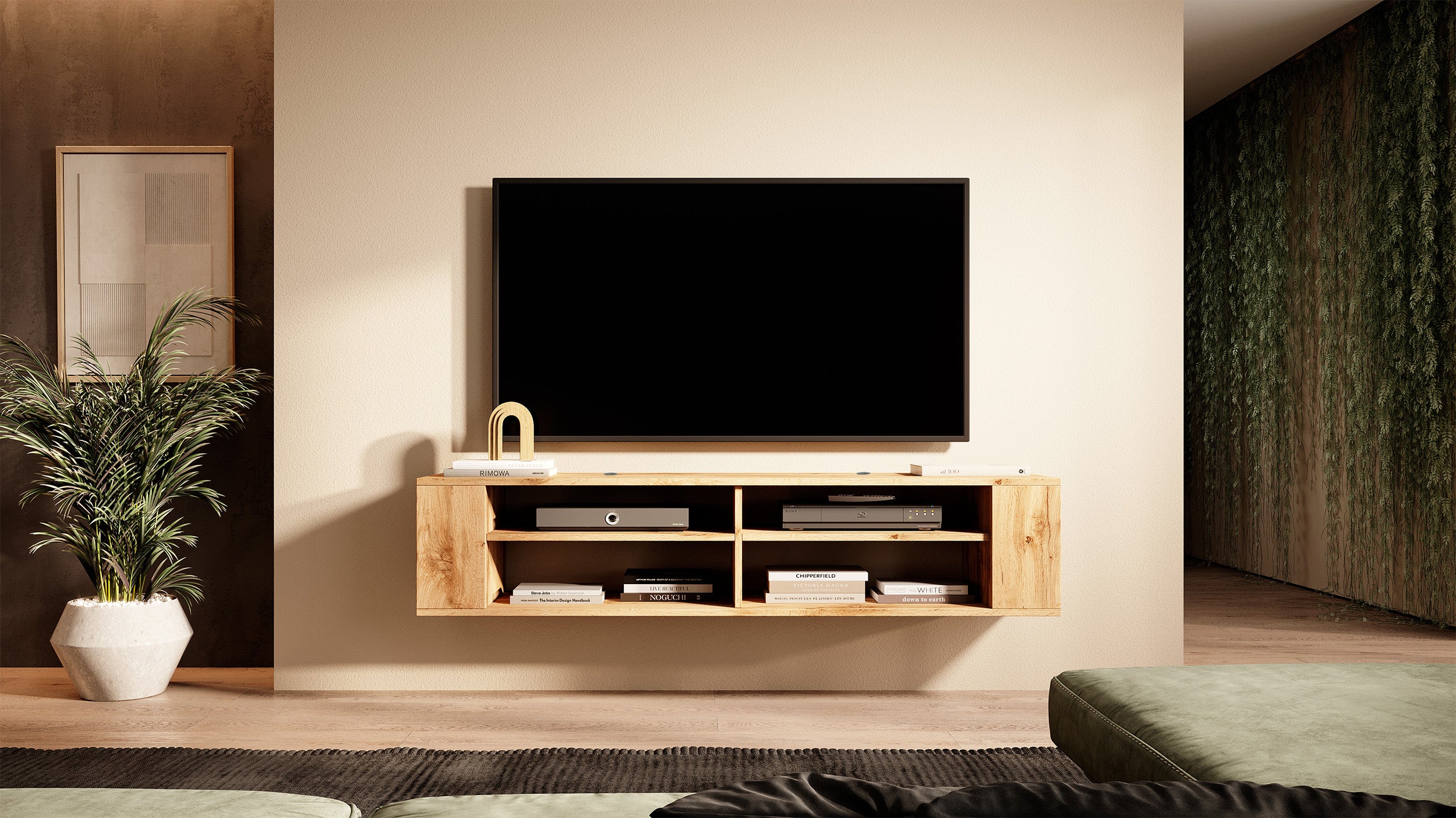 Szafka RTV Wall 140 cm Dąb wotan