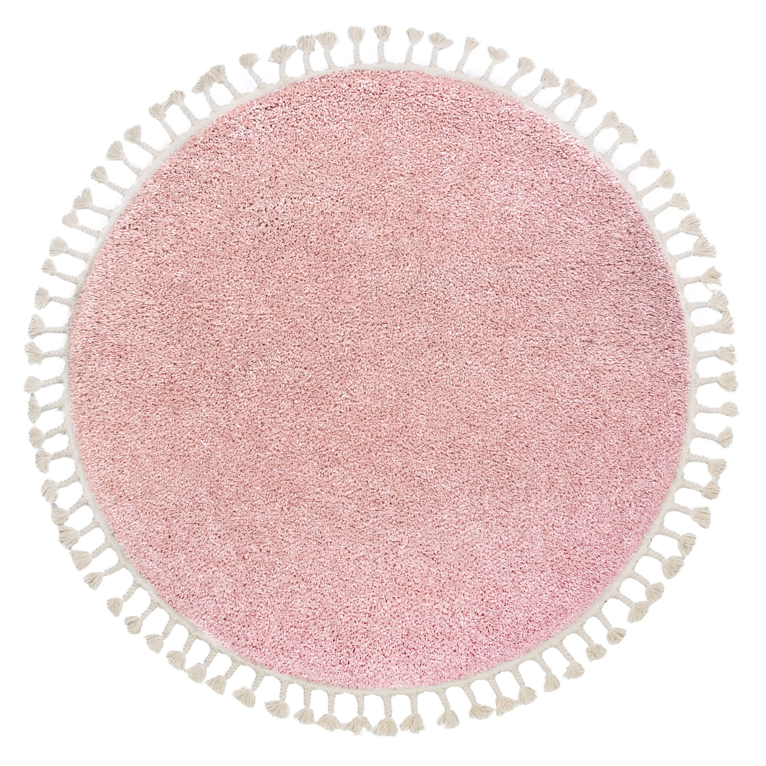 Dywan Berber ⌀120 cm różowy