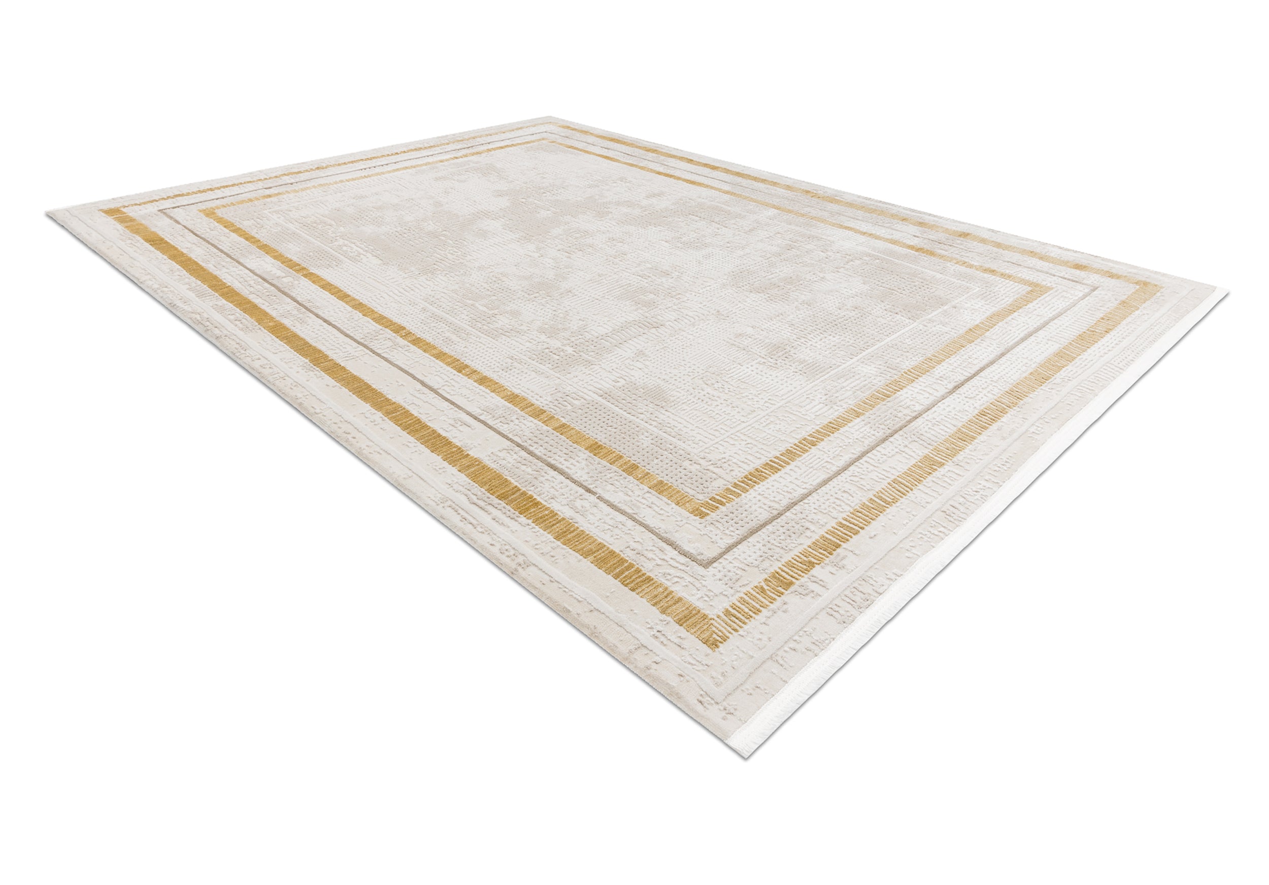 Dywan Duke 160x220 cm krem / złoty