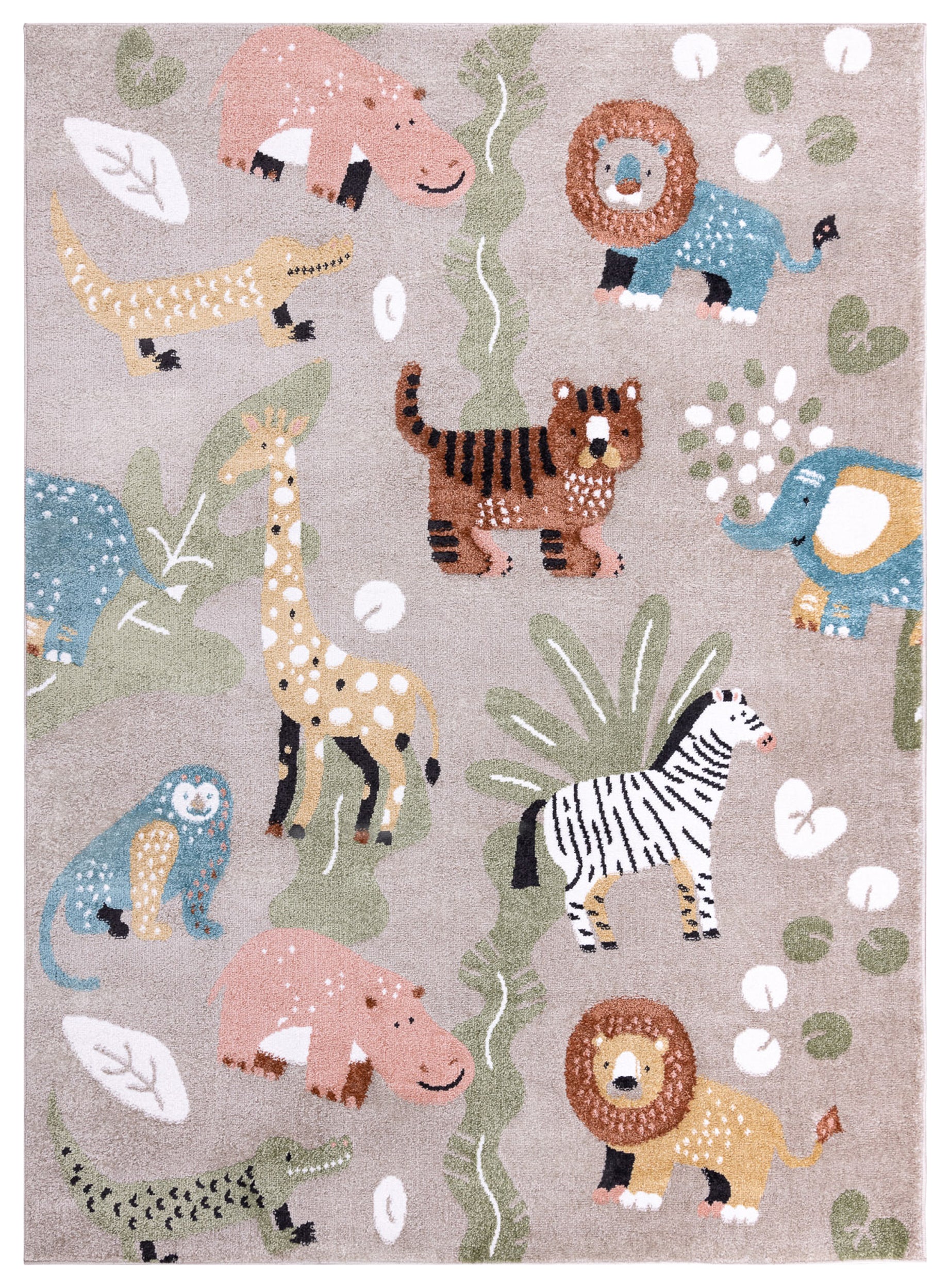 Dywan dziecięcy Fun Africa 140x190 cm beżowy