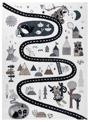 Dywan dziecięcy Fun Route 120x170 cm kremowy