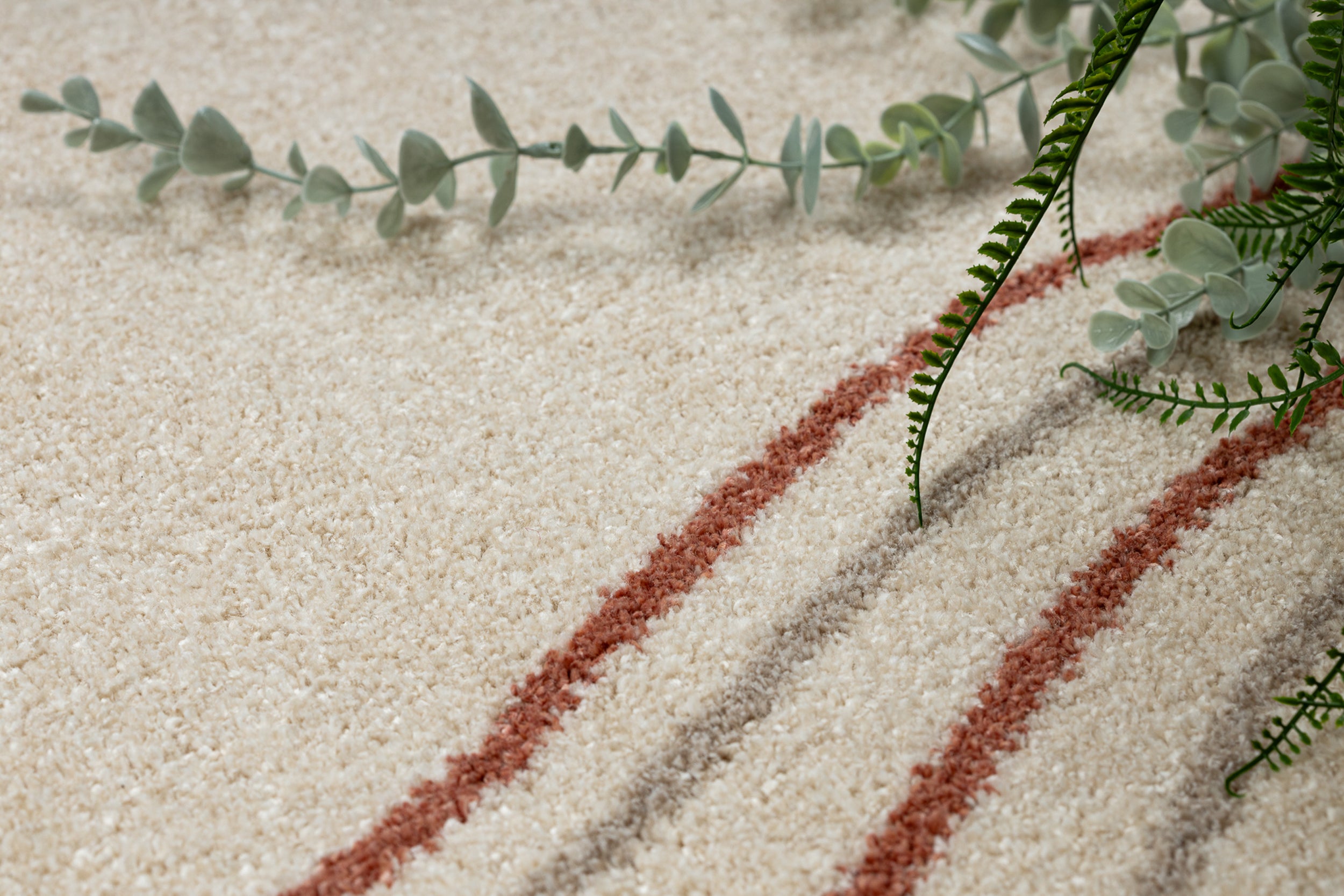 Dywan Fusion 160x220 cm krem / terakota nieregularny