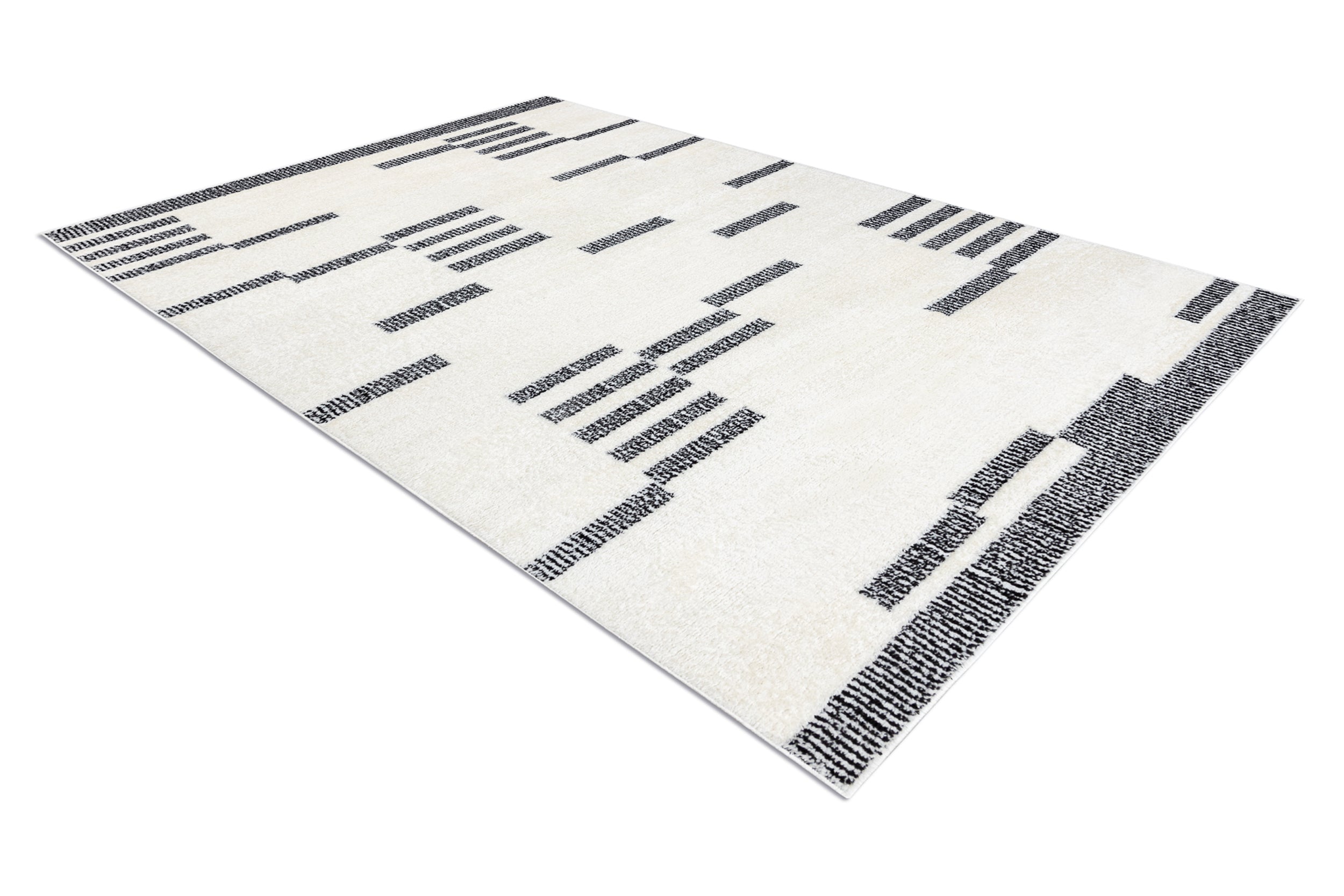 Dywan Mode 160x220 cm krem / czarny geometryczny