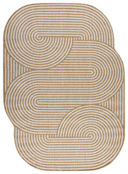Dywan zewnętrzny Organic 160x220 cm krem/ beż nieregularny