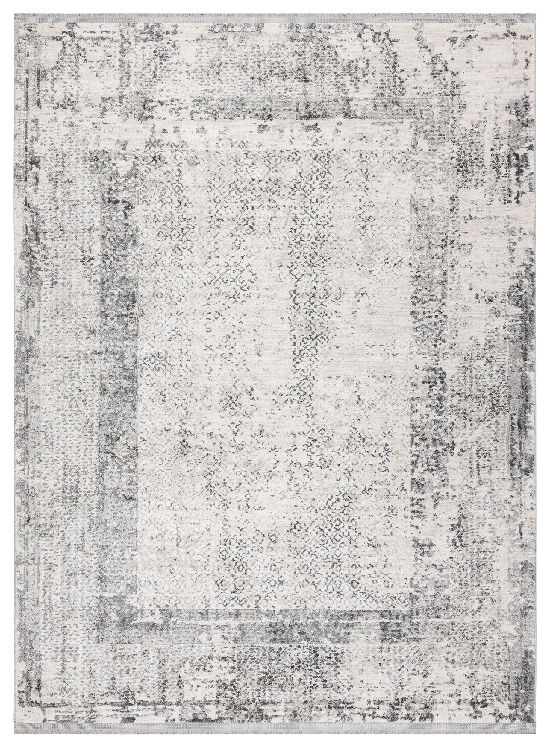Dywan Tuls 200x290 cm kość słoniowa / szary