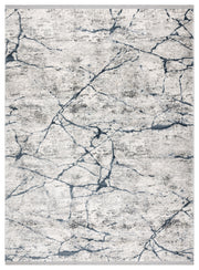 Dywan Tuls 160x220 cm kość słoniowa / niebieski marmur