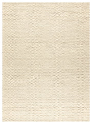 Dywan wełniany ręcznie tkany Tahar 120x180 cm kremowy jednolity