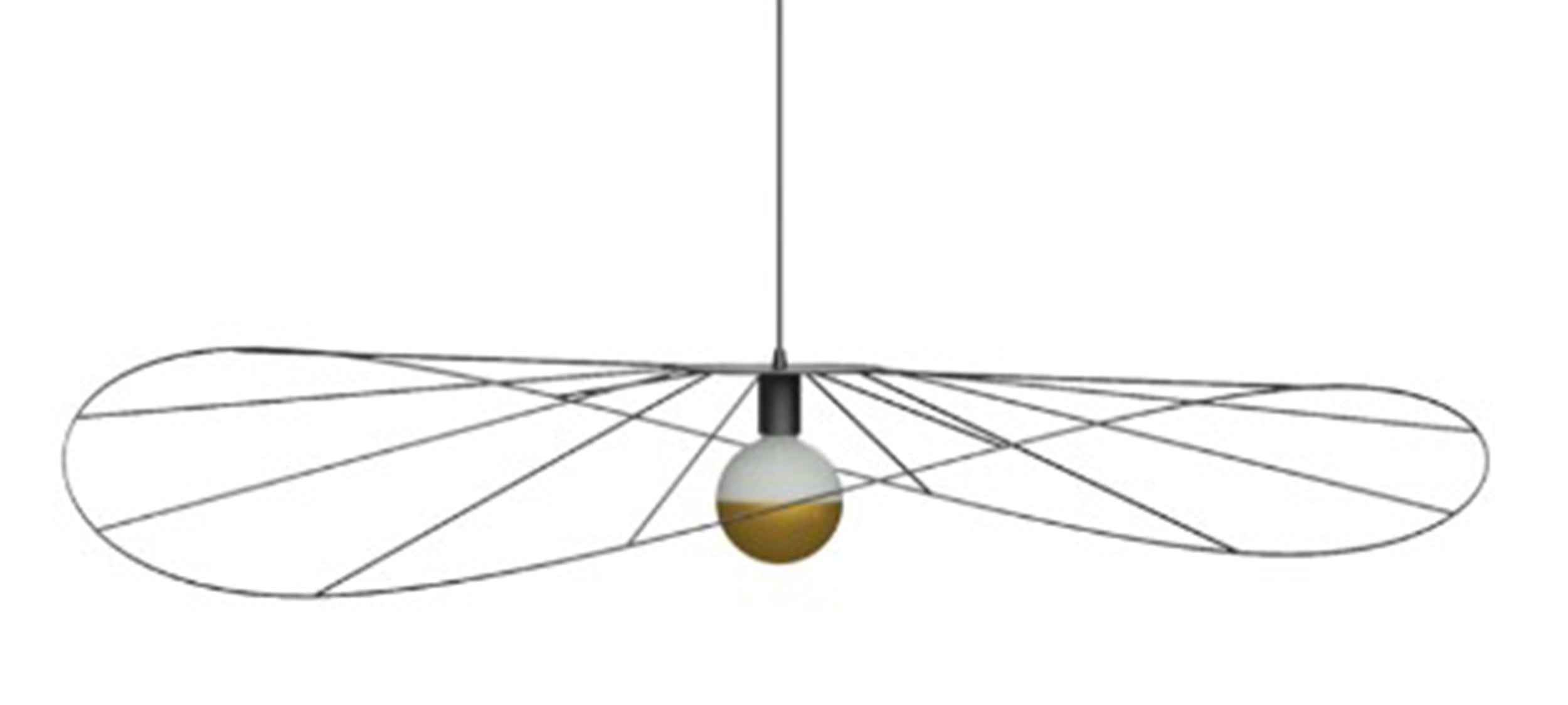 Lampa wisząca Exectic 110 cm czarna