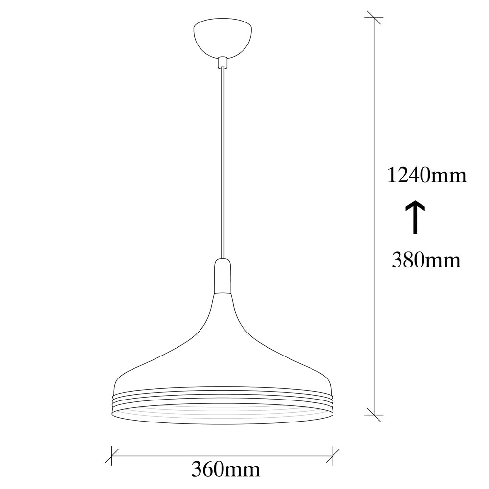 Lampa sufitowa Ardulace średnica 36 cm biała/złota