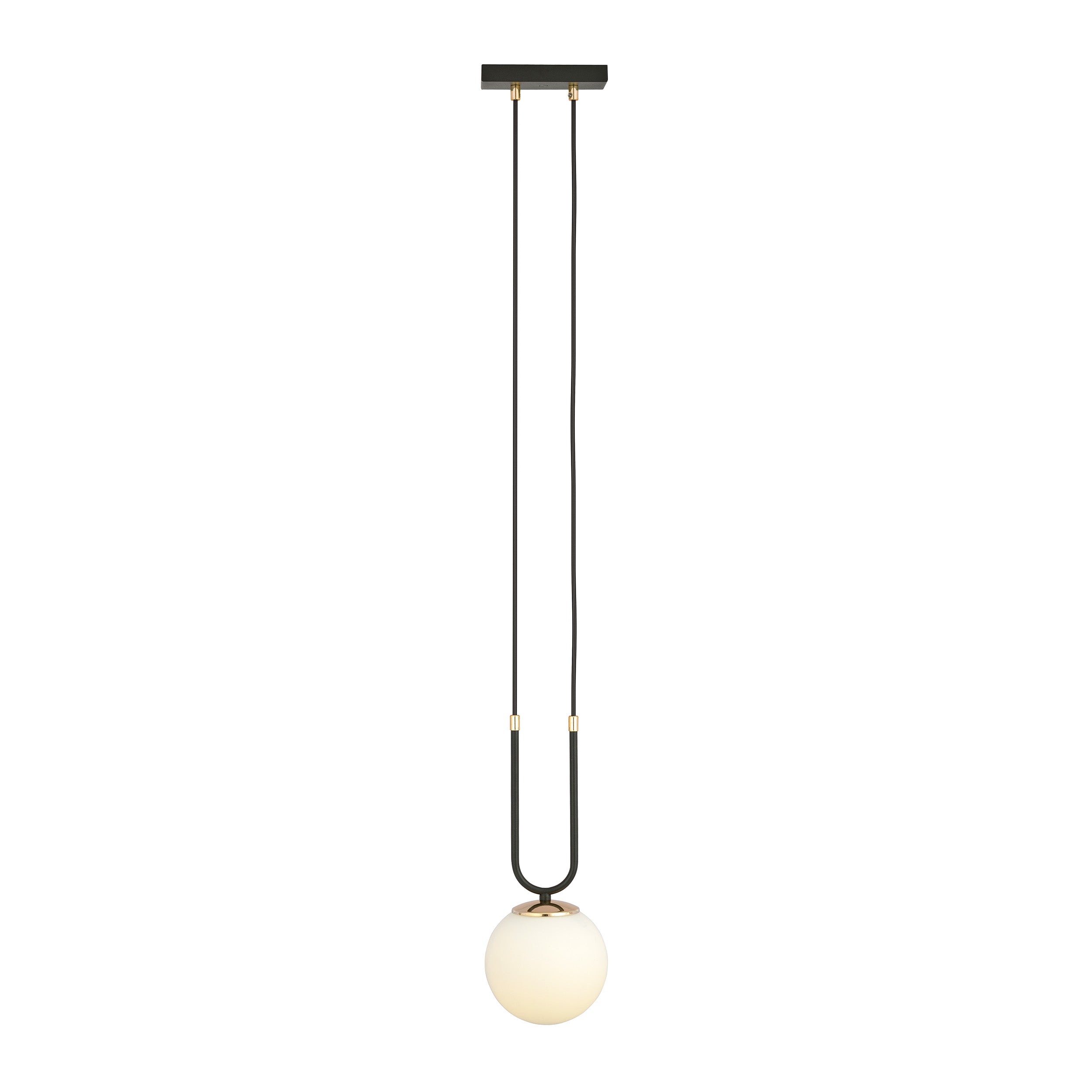 Lampa wisząca Greerlan czarno-biała
