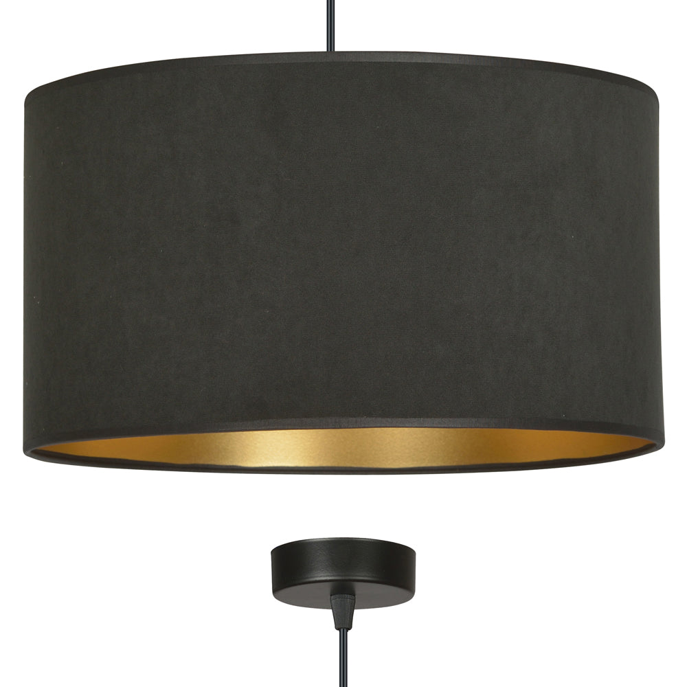 Lampa wisząca Hellid średnica 35 cm czarna