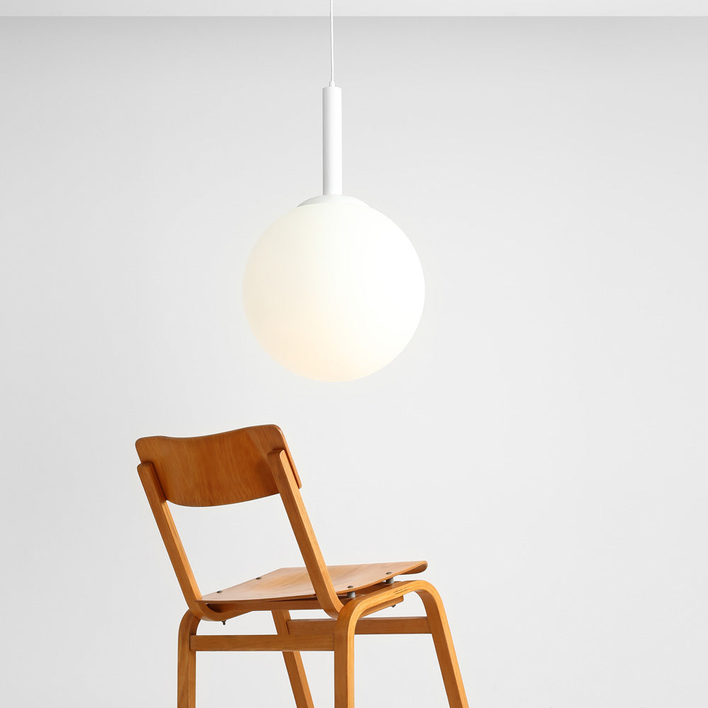 Lampa wisząca Mauric x3 średnica 40 cm biała