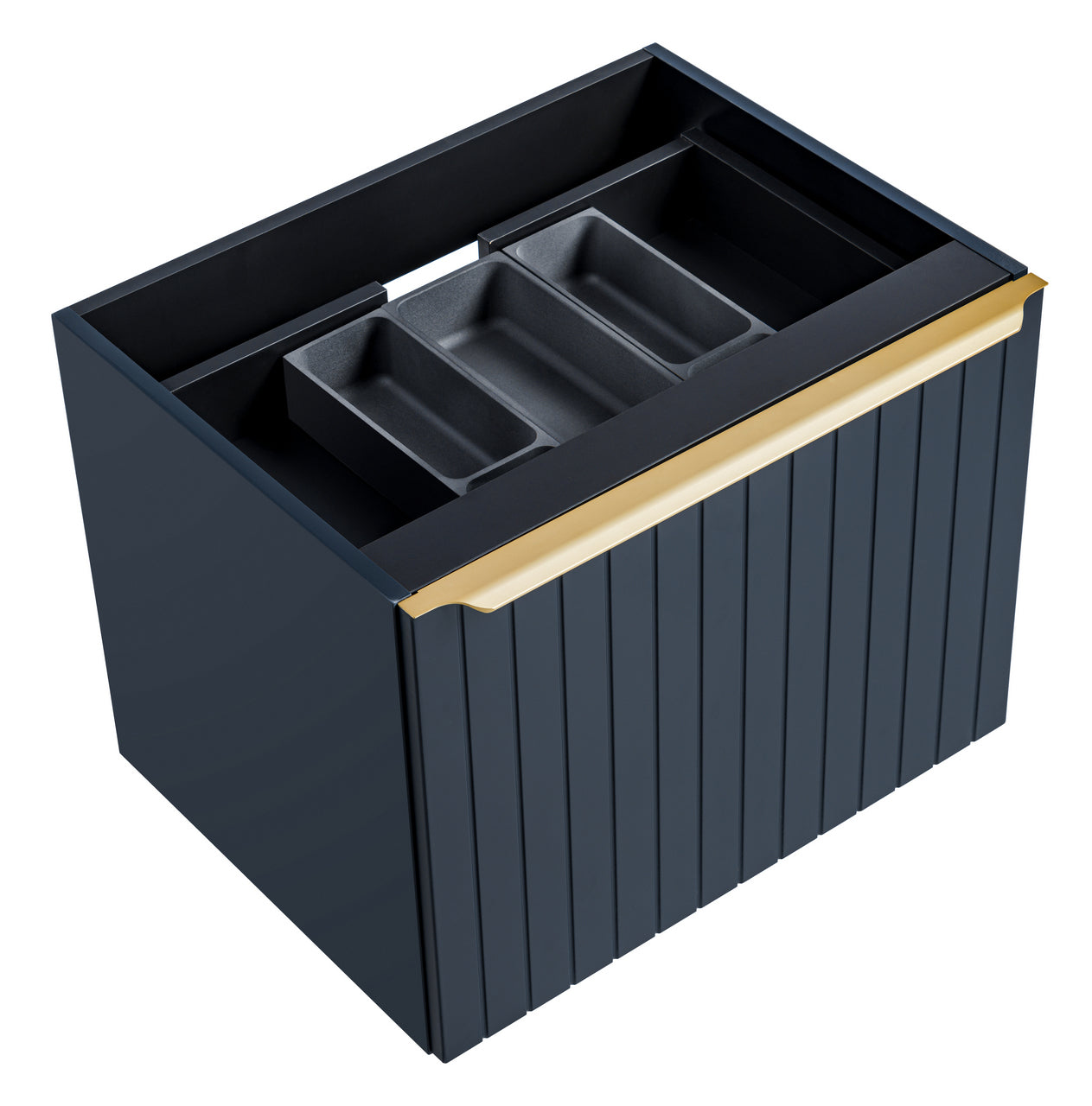 Szafka pod umywalkę Olimmi 80 cm granatowa lamele