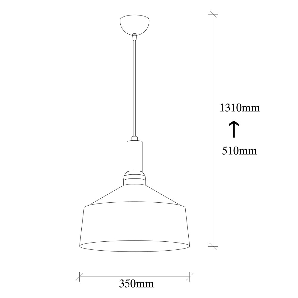Lampa wisząca Colzie czarna